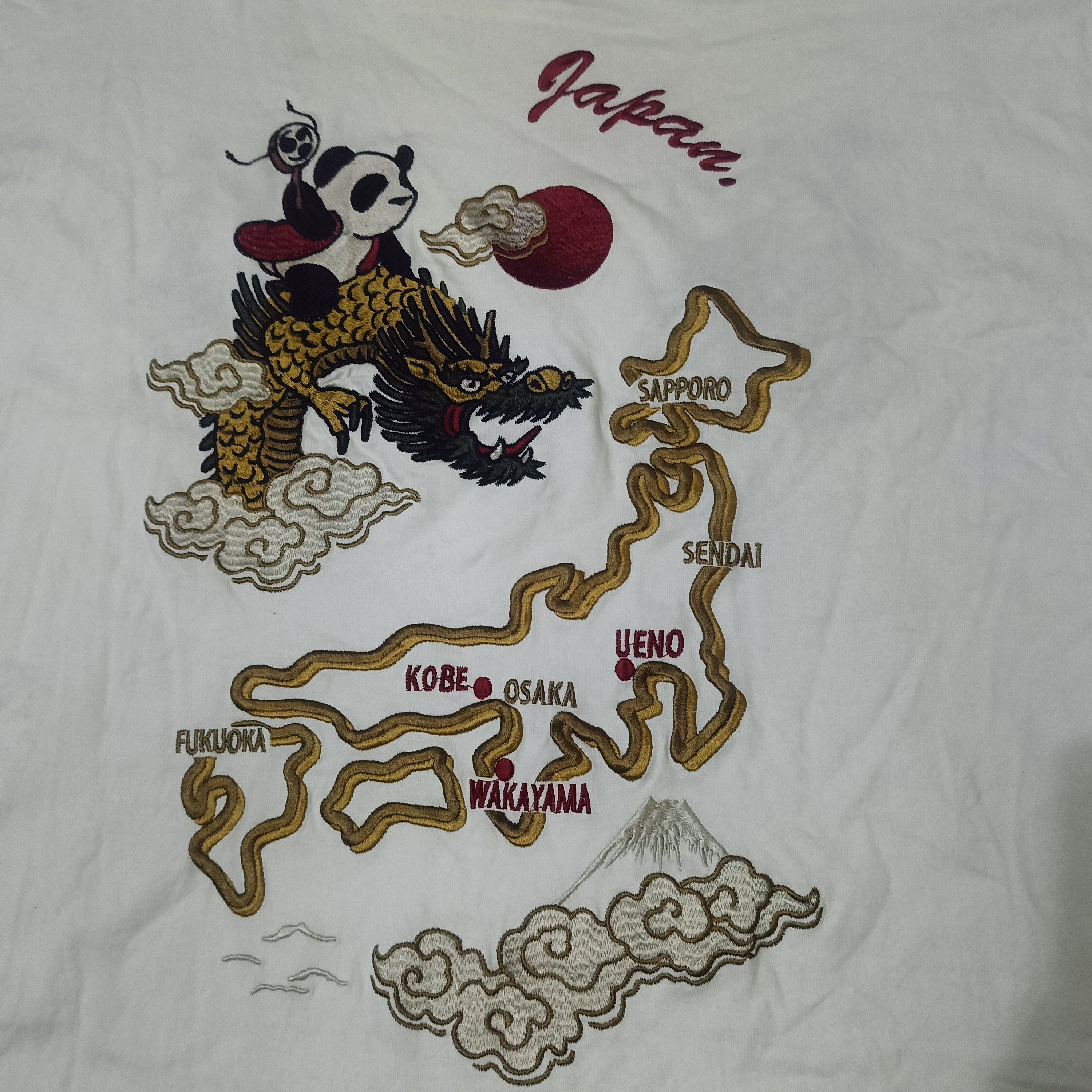 Japanese Brand Pandiesta Japan Long Sleeve Oversized Embroidery Logo Size US XXL / EU 58 / 5 - 2 Thumbnail