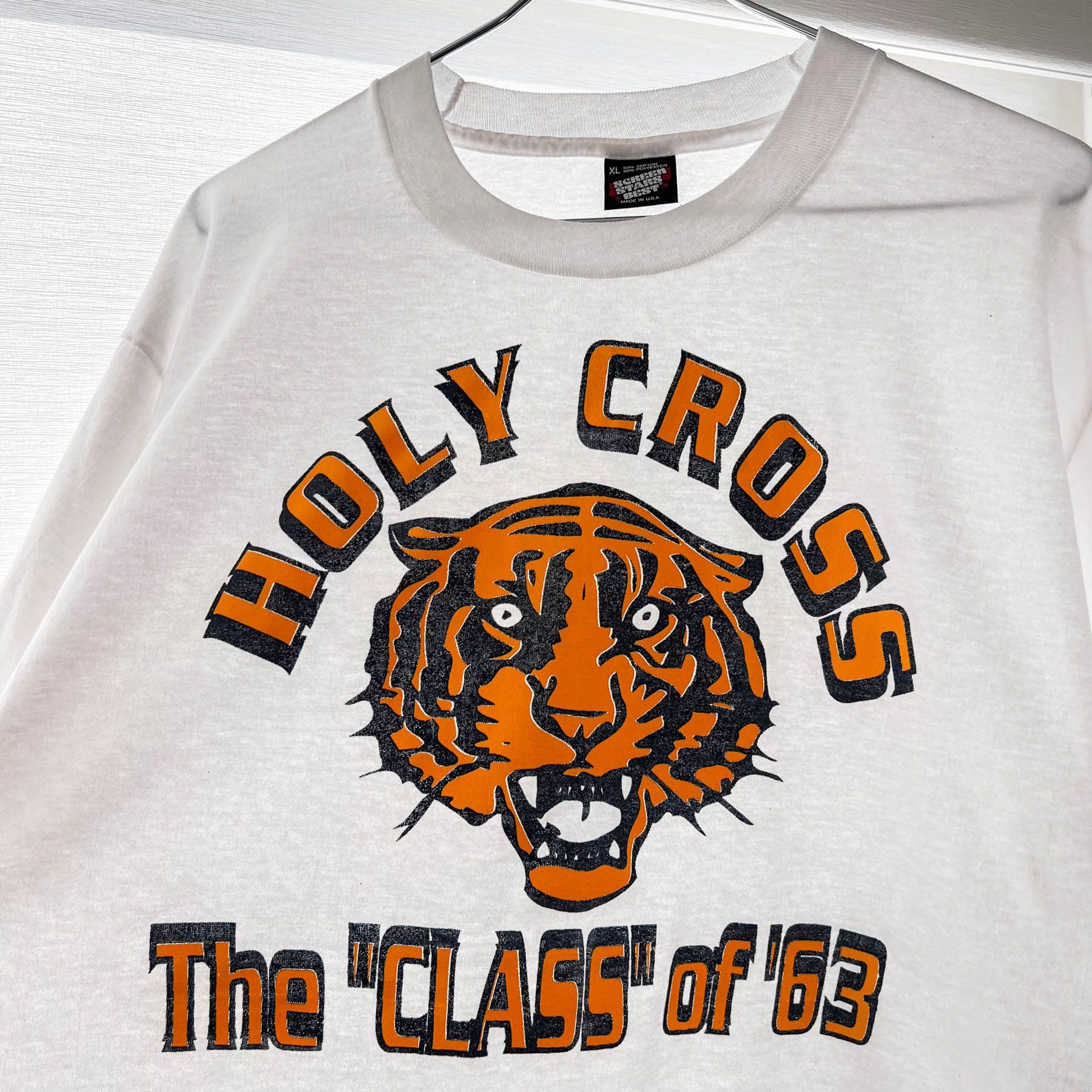 Vintage Vintage Holy Cross Class Of 1963 Single Stitched T-Shirt USA Size US XL / EU 56 / 4 - 3 Thumbnail