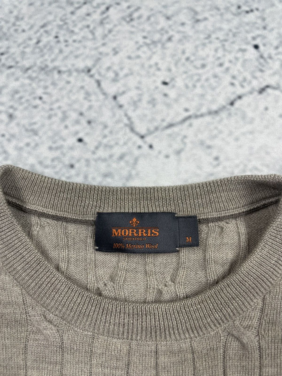 Morris Morris Stockholm M Merino Wool Cable Knit Sweater luxury egv Size US M / EU 48-50 / 2 - 4 Thumbnail