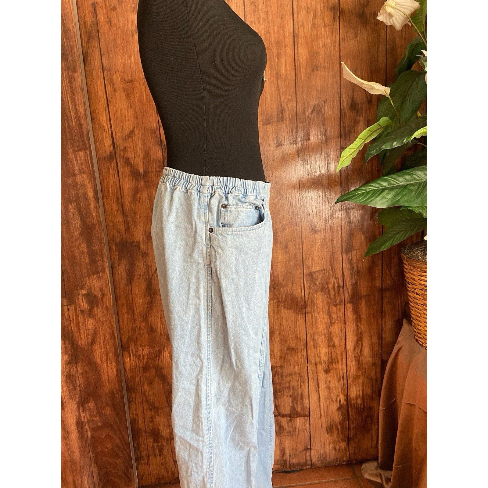 Ecco Women’s Blue Eccobay Pants Size: Small High Waisted Pockets Size 28" / US 6 / IT 42 - 2 Thumbnail