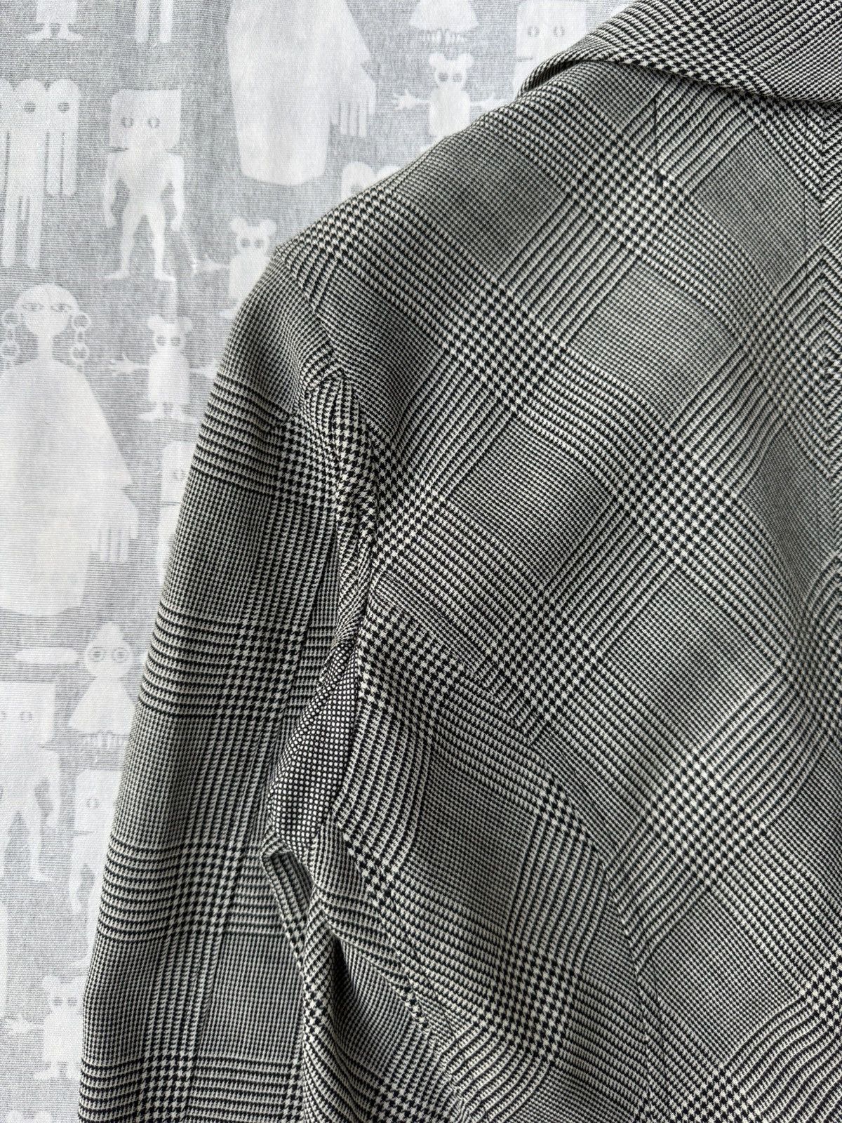Junya Watanabe Junya Watanabe SS04 Asymmetrical Draped Houndstooth Coat Size M / US 6-8 / IT 42-44 - 7 Thumbnail