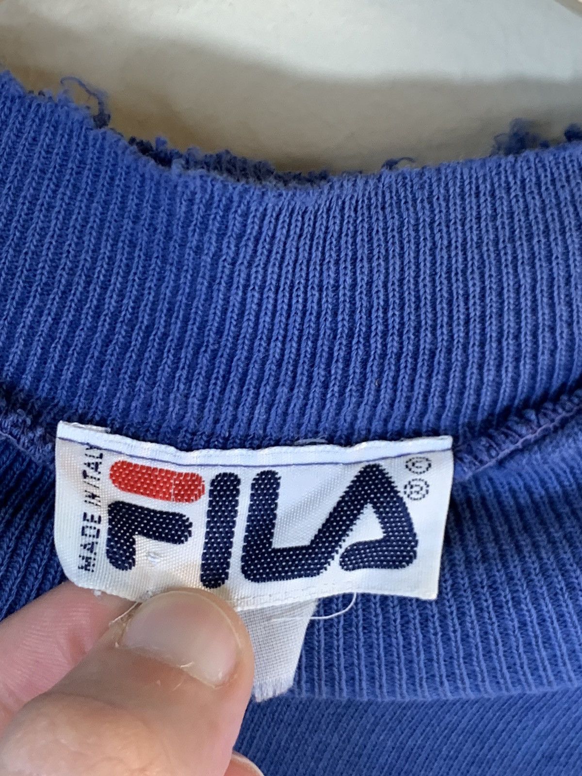 Designer × Fila × Vintage RARE* Vintage FILA Italy Made Distressed Crewneck Sweatshirt Size US S / EU 44-46 / 1 - 10 Thumbnail