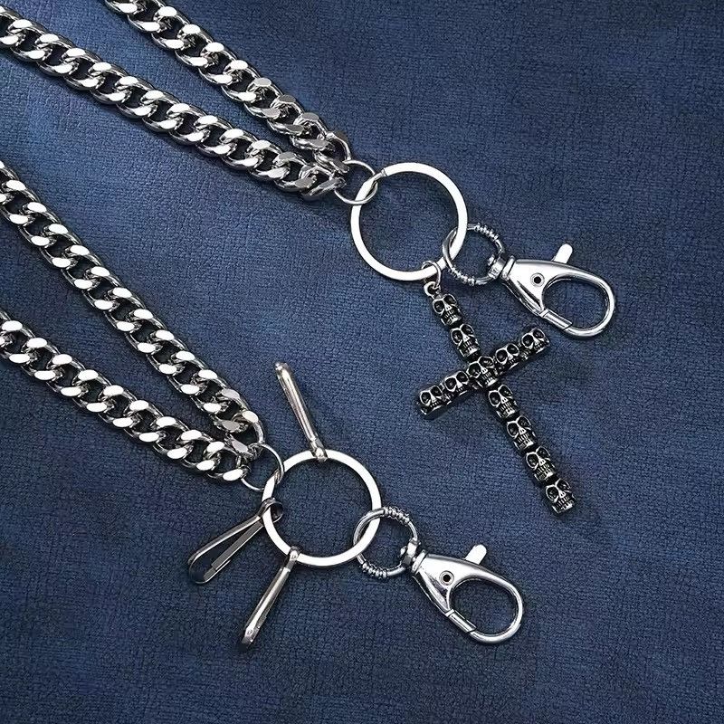 Other Cross Keychain Clip Belts Jeans Rock Hip Hop Pants Chain Size ONE SIZE - 3 Thumbnail