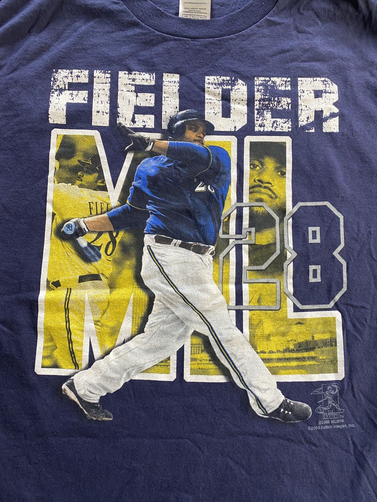 Delta 2008 Prince Fielder Milwaukee Brewers Tee Size US L / EU 52-54 / 3 - 3 Thumbnail