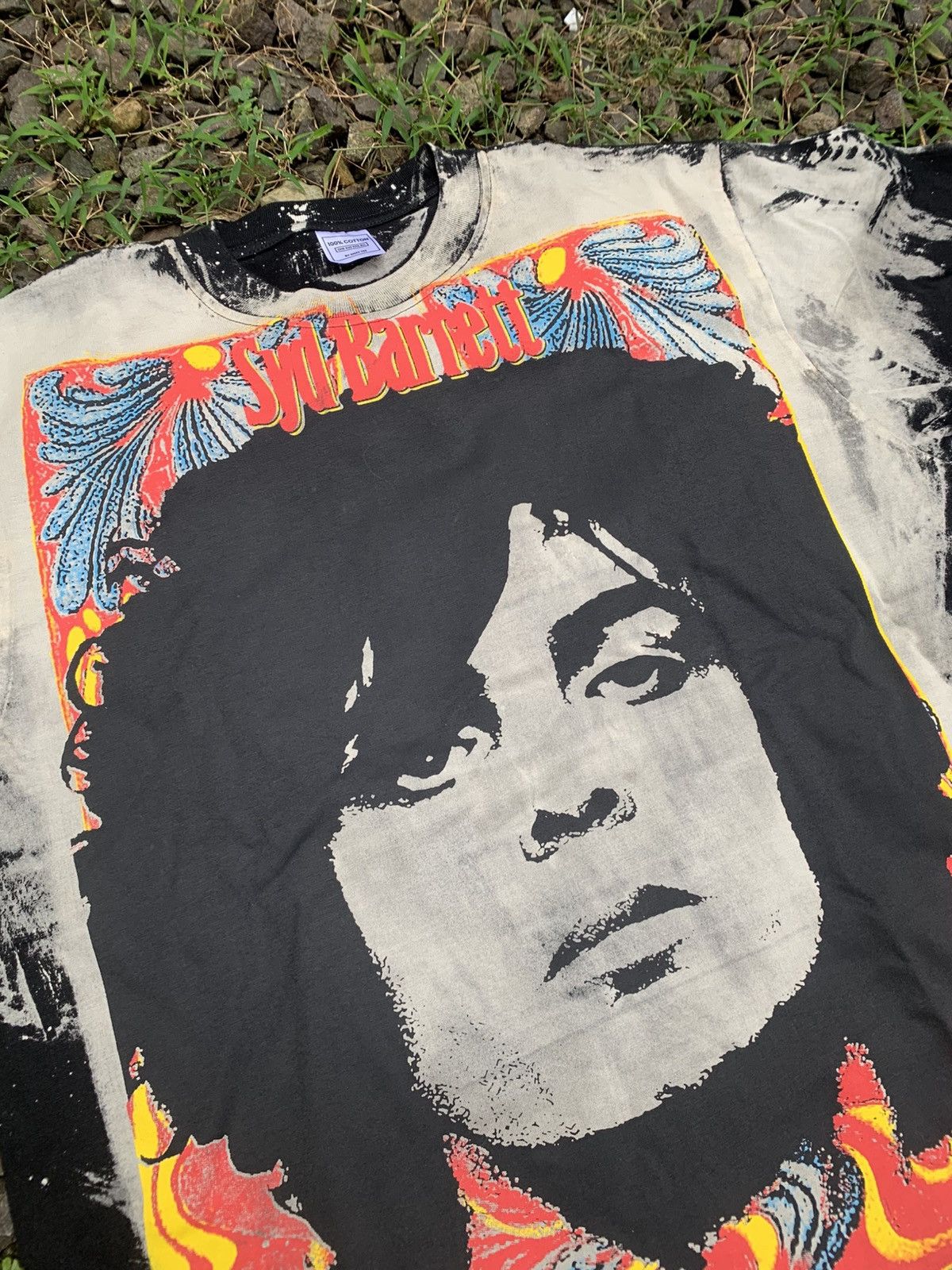Band Tees Band tees Syd Barrett acidwash psychedelic Size US L / EU 52-54 / 3 - 2 Thumbnail