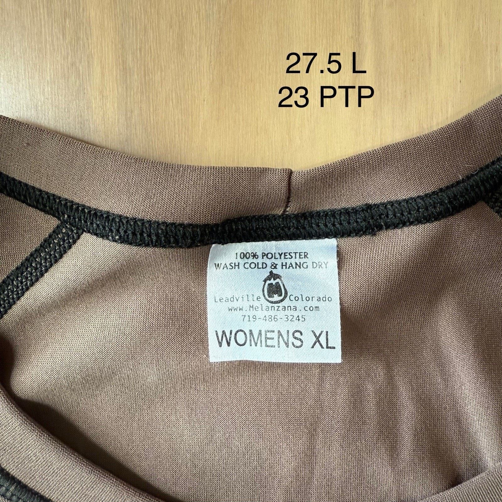 Other Melanzana Shirt Women's XL Brown Workout Long Sleeve Size XL / US 12-14 / IT 48-50 - 6 Thumbnail