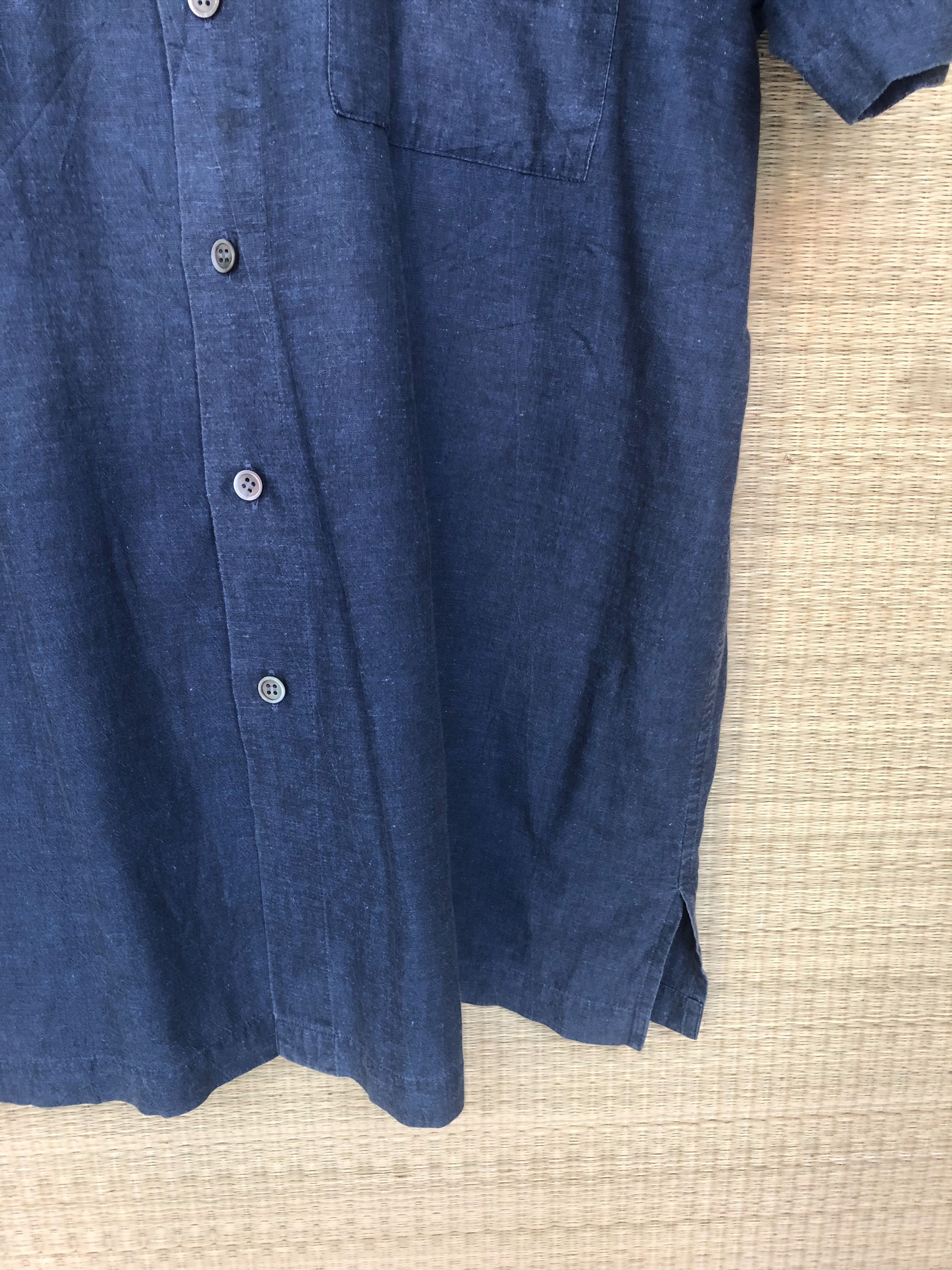 Issey Miyake indigo shirt Size US L / EU 52-54 / 3 - 3 Thumbnail