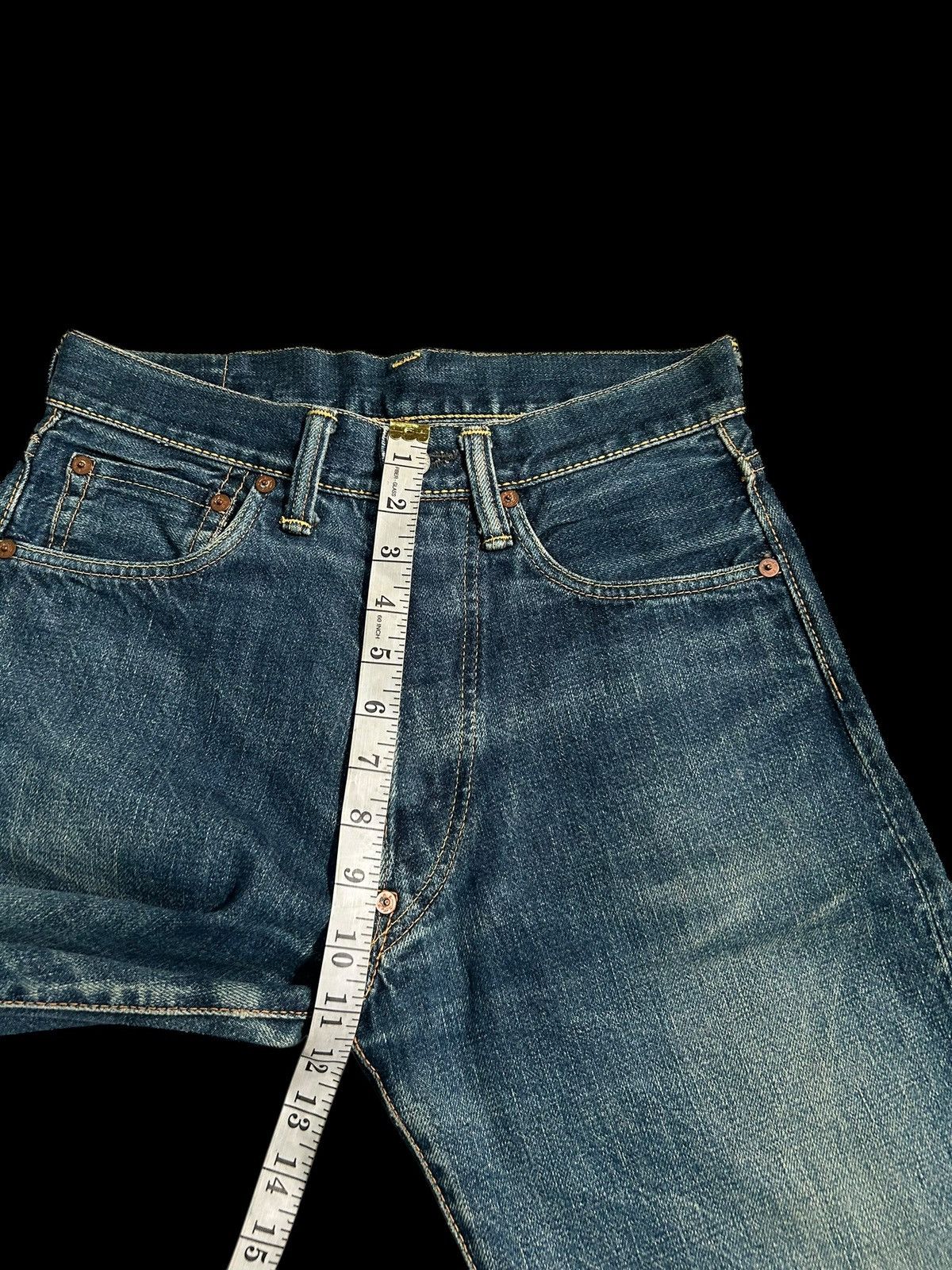 Japanese Brand × Kapital × Vintage Vintage EVIS Selvedge Distressed Short Denim Jeans Size US 28 / EU 44 - 17 Thumbnail