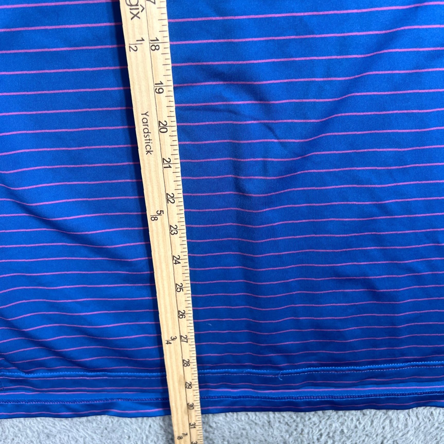 Peter Millar Peter Millar Summer Comfort Polo Shirt Blue Striped Performance Men's L Size US L / EU 52-54 / 3 - 3 Thumbnail