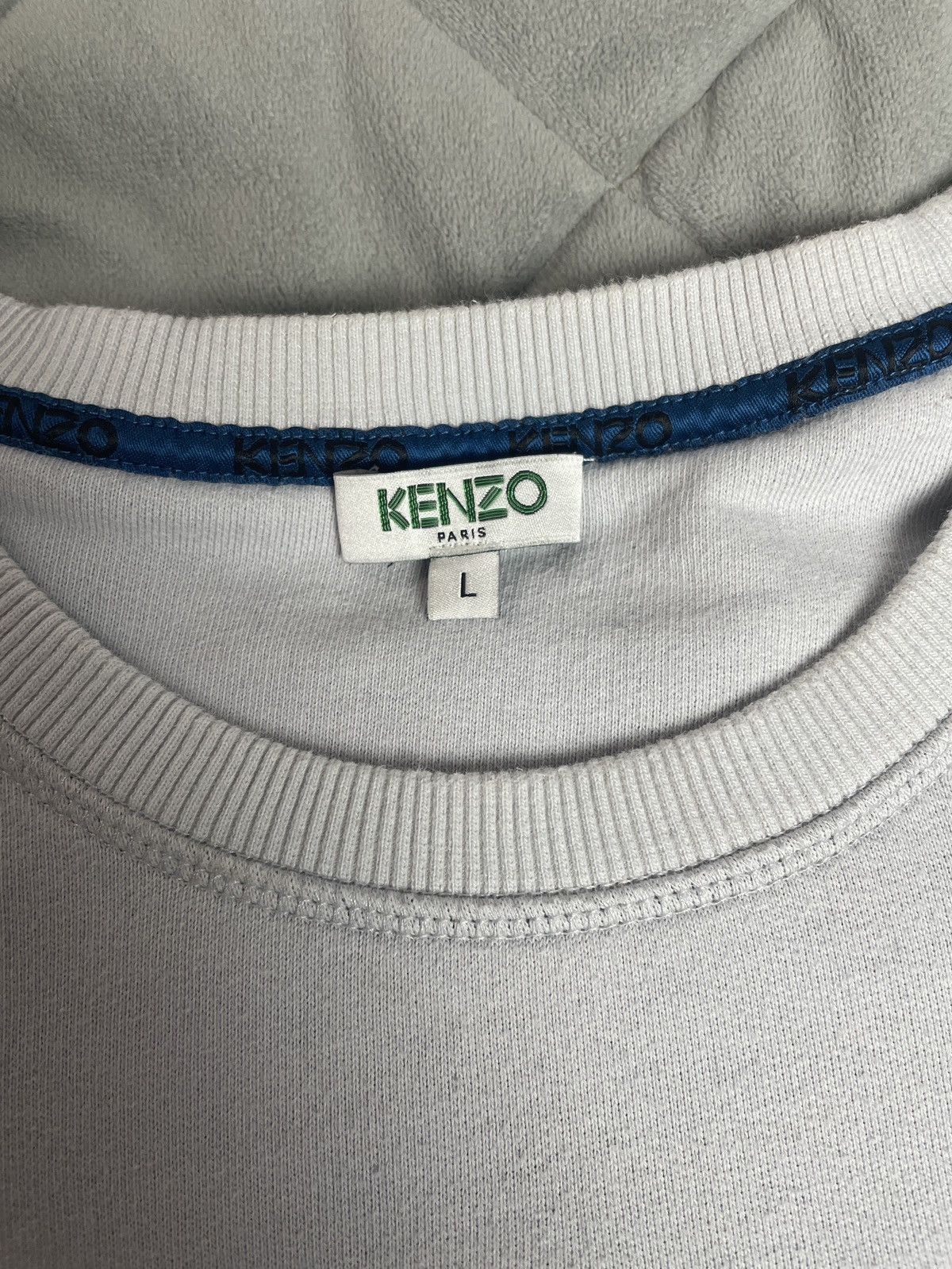 Kenzo 🧊Kenzo Paris Sweatshirt Sweater Flowers Print Big Logo Size L / US 10 / IT 46 - 8 Thumbnail