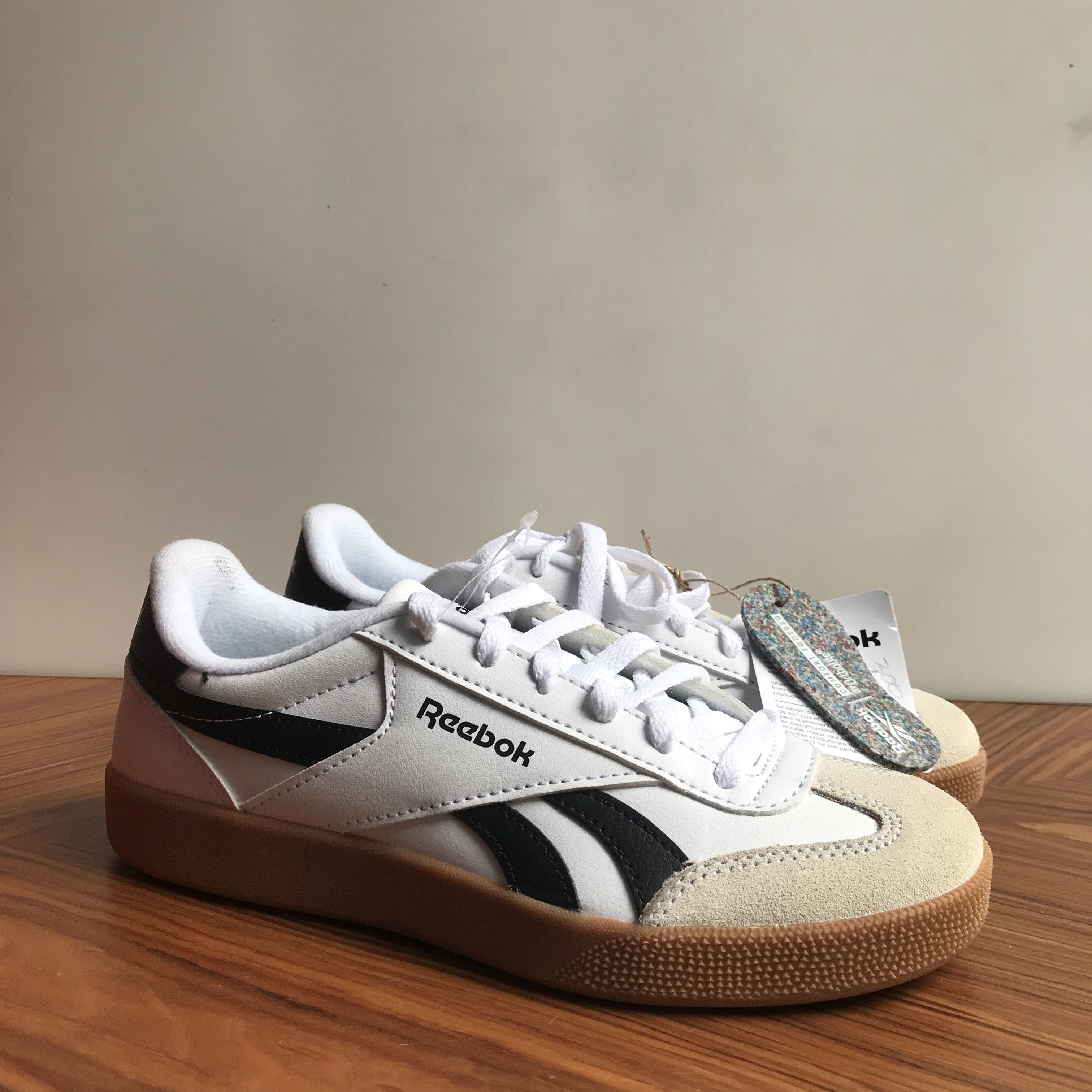 Reebok REEBOK SMASH EDGE WHITE Black lined Gum Sole Size 5uk 37.5 Size US 5 / EU 37 - 2 Thumbnail