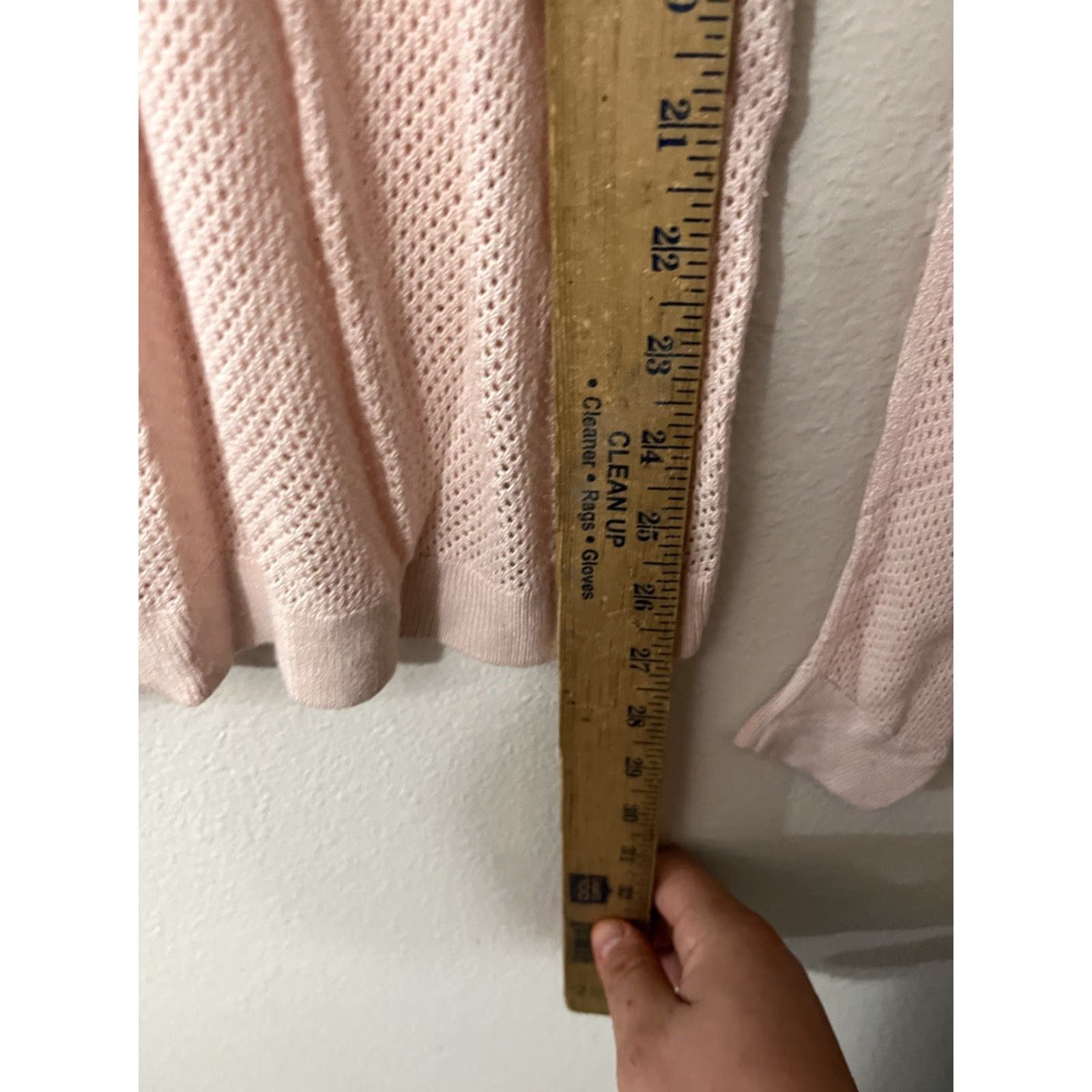 Express Express Open-Knit Sweater Women’s Medium Pink Long Sleeve Pullover Size M / US 6-8 / IT 42-44 - 4 Thumbnail