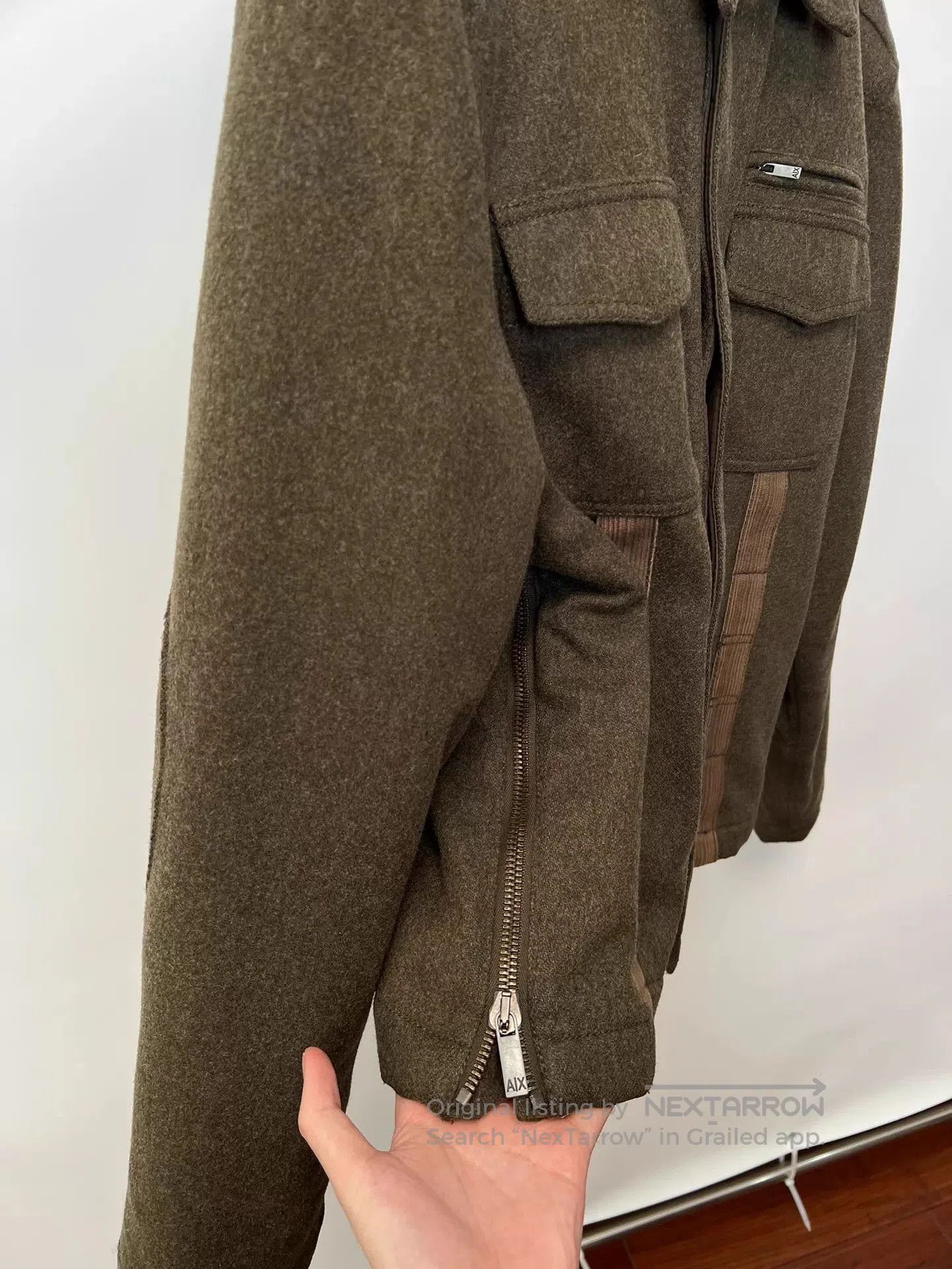 Armani Exchange Green Utility Jacket with Pockets Size L. Size US L / EU 52-54 / 3 - 3 Thumbnail