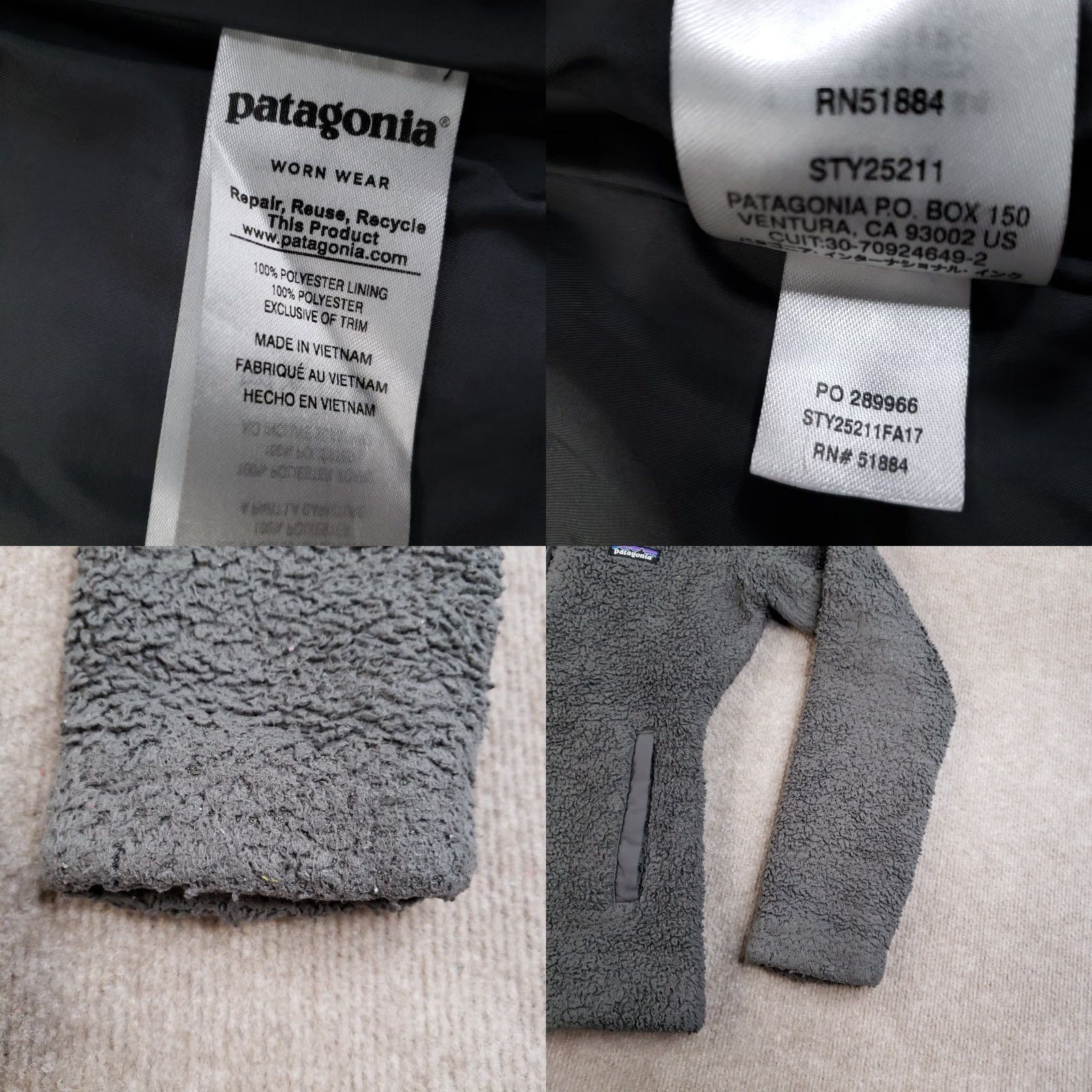 Patagonia Patagonia Jacket Womens Small Gray Los Gatos Full Zip Fleece Pile Cozy Logo Pockets Classic Flaw ZZ Size S / US 4 / IT 40 - 8 Thumbnail