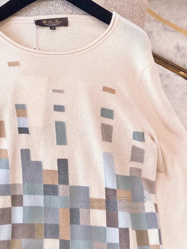 Loro Piana Loro Piana Mosaic Baby Cashmere Knit Top Size S / US 4 / IT 40 - 3 Thumbnail