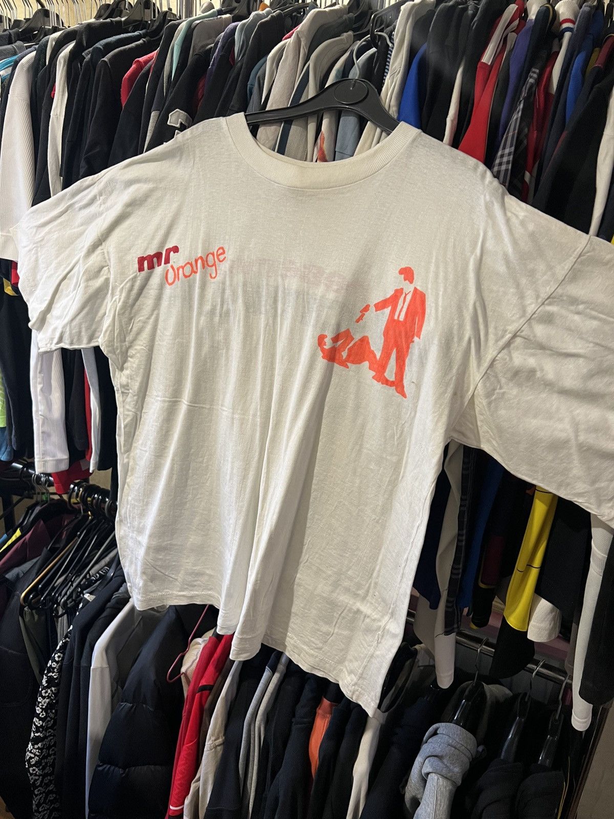 Band Tees VINTAGE SINGLE STITCH RESERVOIR DOGS MOVIE PROMO AOP T SHIRT Size US XL / EU 56 / 4 - 5 Thumbnail