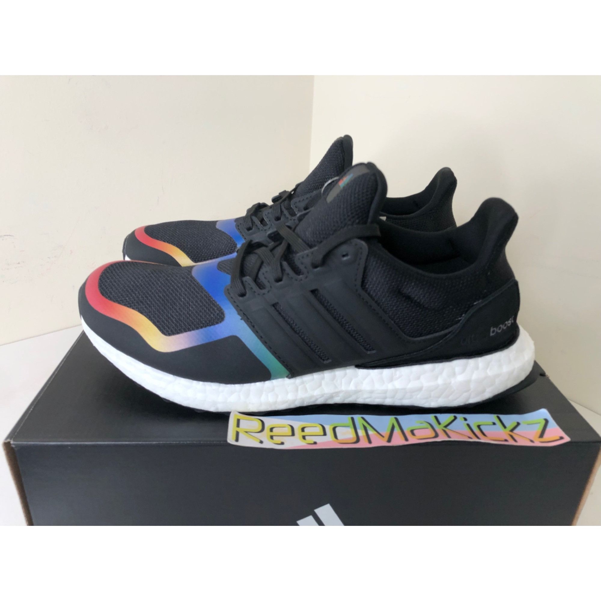 Adidas Ultraboost DNA Rainbow Iridescent womens 10us
