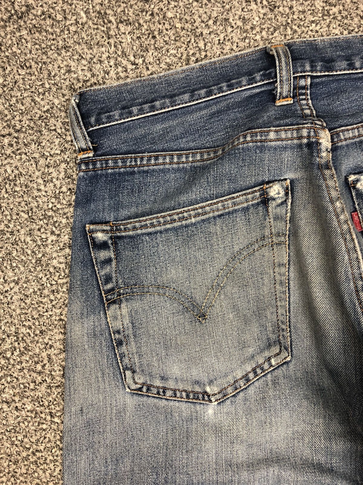 Japanese Brand × Levi's × Vintage Vintage 90s Distressed Levis 551 ZXX Salvage Jeans Size US 32 / EU 48 - 13 Thumbnail