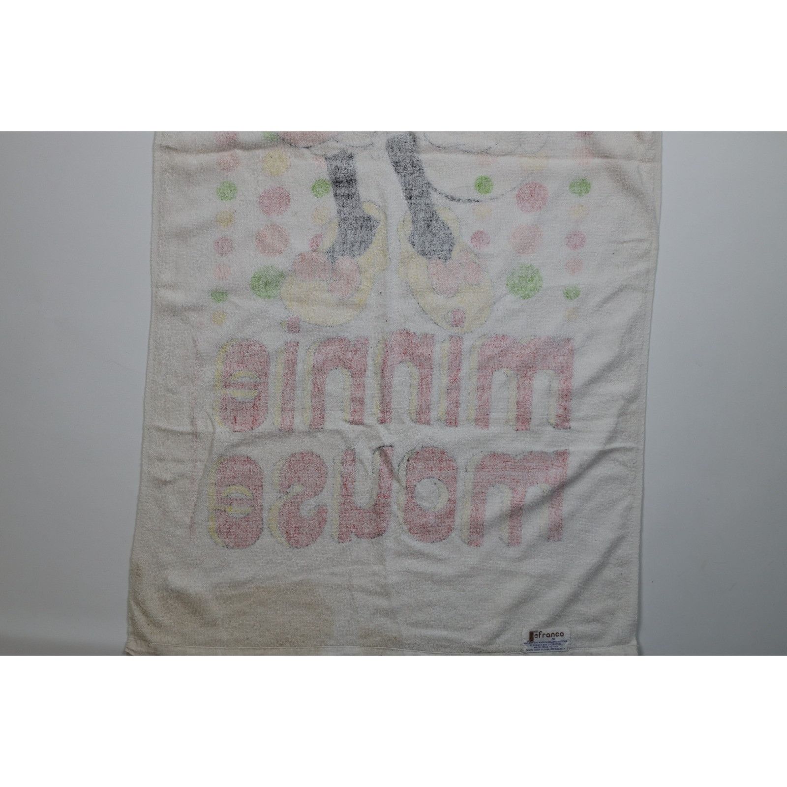 Disney Vintage 80s Walt Disney Productions Minnie Mouse Towel Size ONE SIZE - 18 Thumbnail