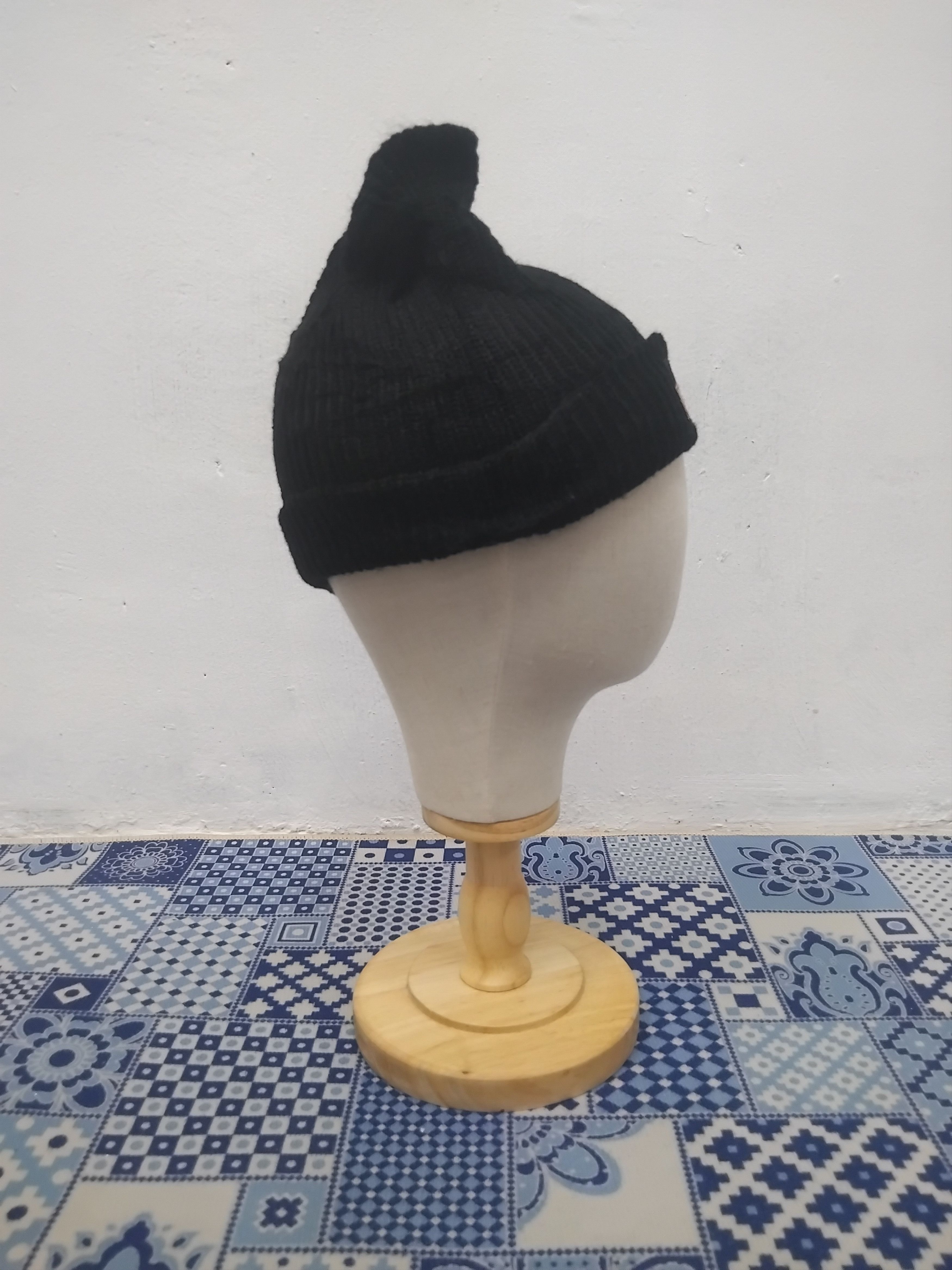 Japanese Brand Xlarge black colour beanie Size ONE SIZE - 6 Thumbnail