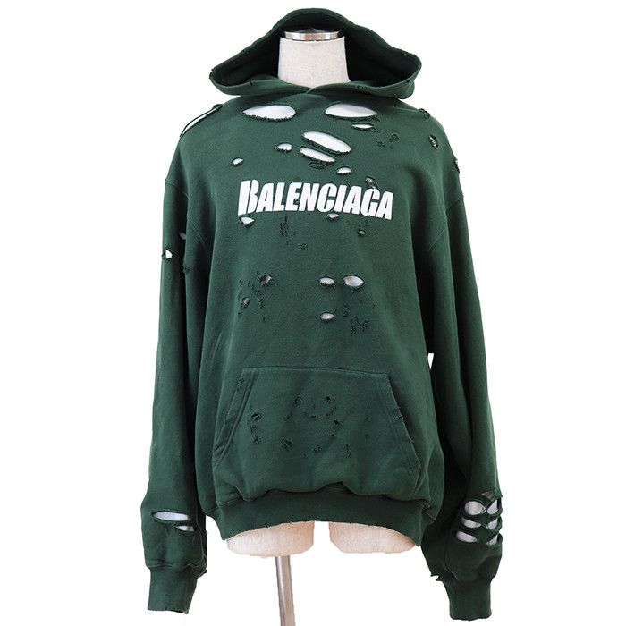 Balenciaga Balenciaga Balenciaga Cotton Hoodie Textile Sweatshirts & Hoodies DUTY FREE for USA Size ONE SIZE - 1 Thumbnail