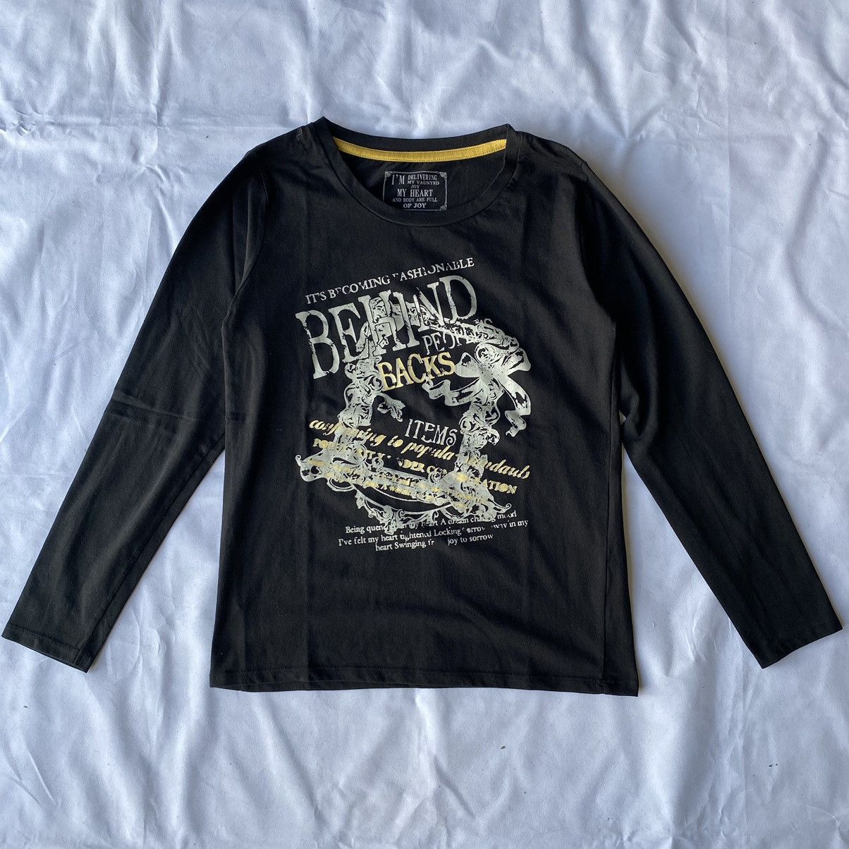 Beauty Beast × If Six Was Nine × Japanese Brand Japanese Poem Behind Peoples Back Gothic Tees Size US M / EU 48-50 / 2 - 1 Thumbnail