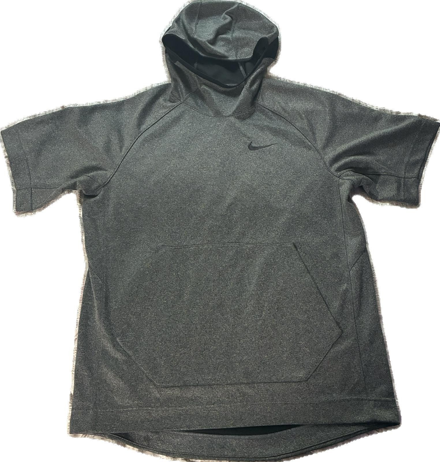 Other Nike Men's Dri-FIT Short Sleeve Hoodie (Gray Heather) Size US M / EU 48-50 / 2 - 1 Thumbnail