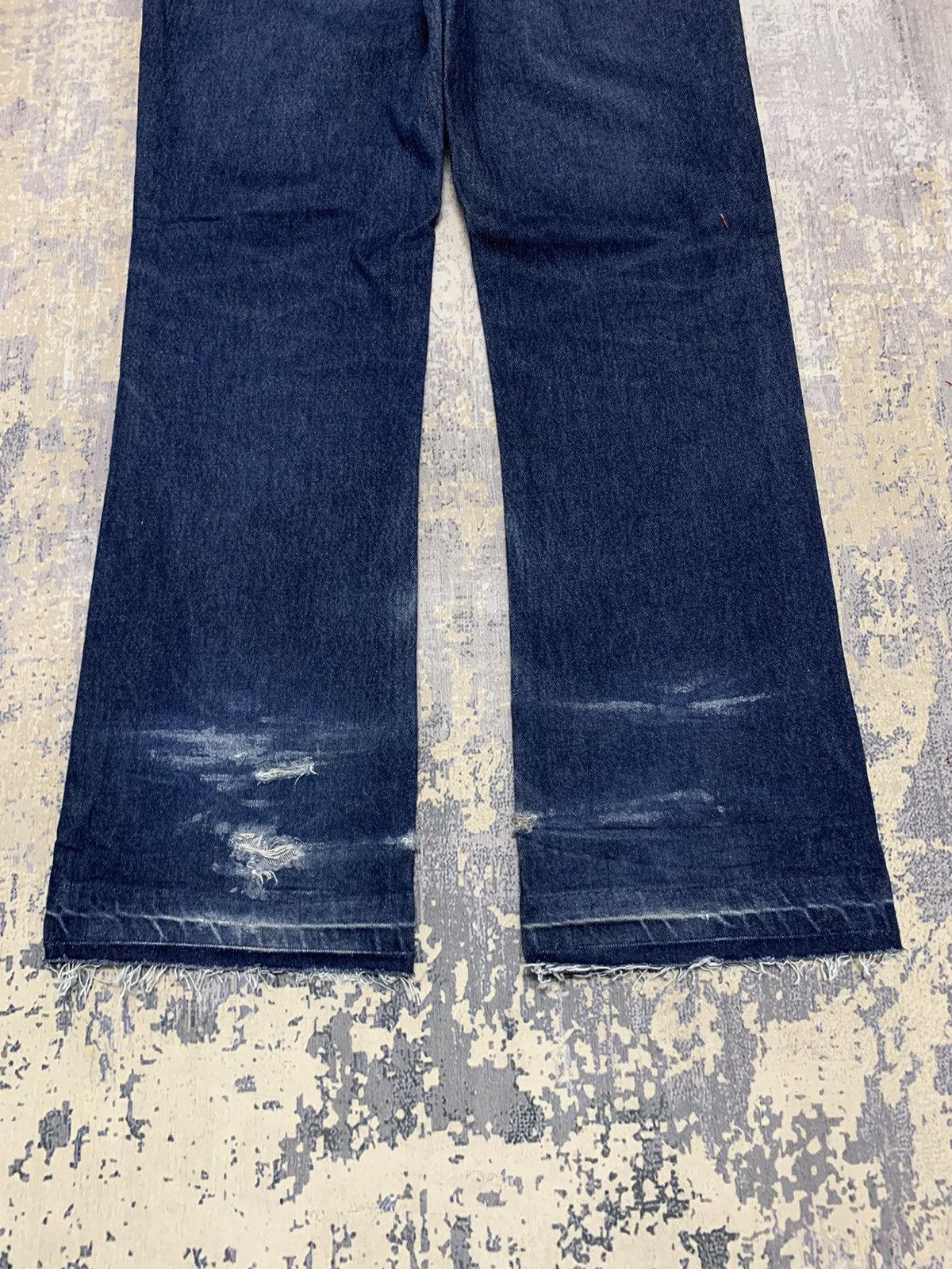 If Six Was Nine × Japanese Brand Japanese Brand Casual Land Japan Mini Flare Distressed Denim Size US 30 / EU 46 - 11 Thumbnail