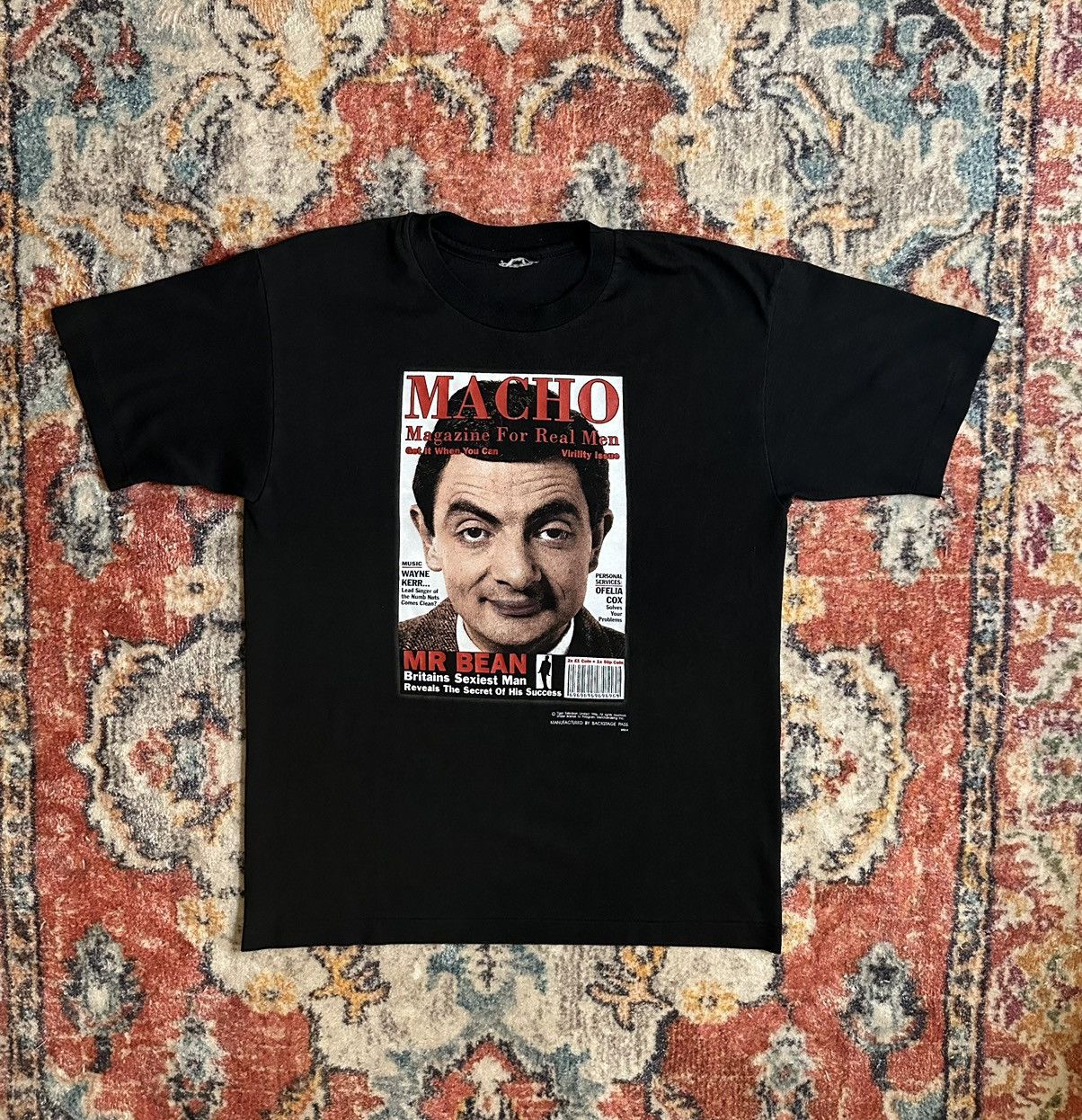 Humor × Made In Usa × Vintage Vintage 90s Mr Bean Macho Man 