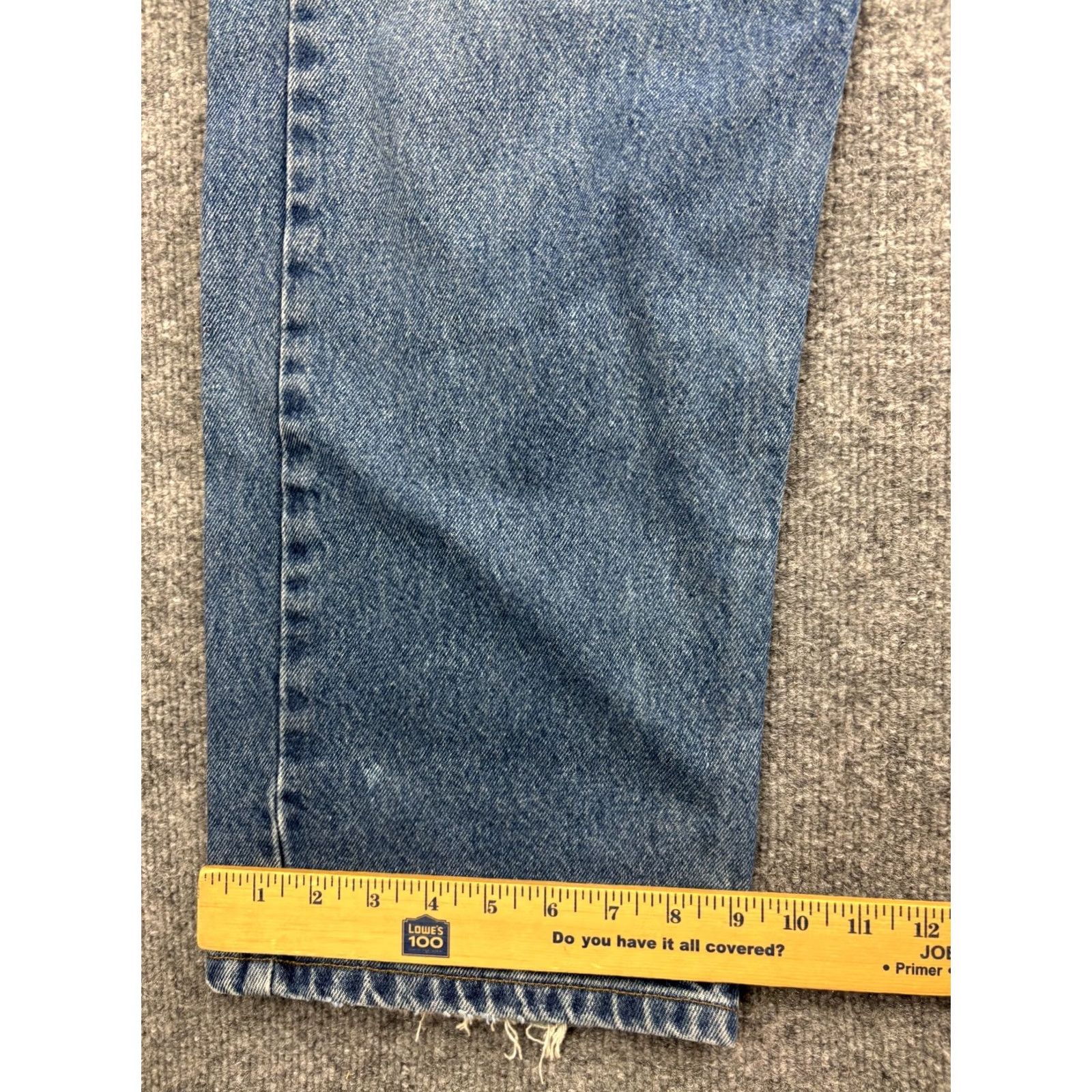 Carhartt Carhartt Jeans Men's 36x28 Blue Denim Relaxed Straight Leg B460DVB 5-Pocket Image-Style American Style Regular Rise Mid-Gray/Blue? Size US 36 / EU 52 - 6 Thumbnail