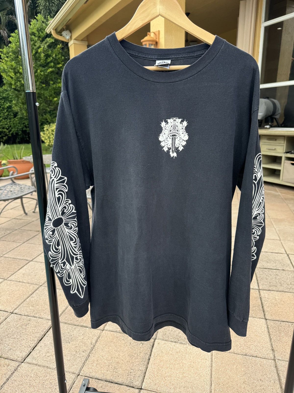 トップス Chrome Hearts Floral Dagger Longsleeve Chrome Hearts × Streetwear × Vintage Vintage Chrome Hearts “Floral