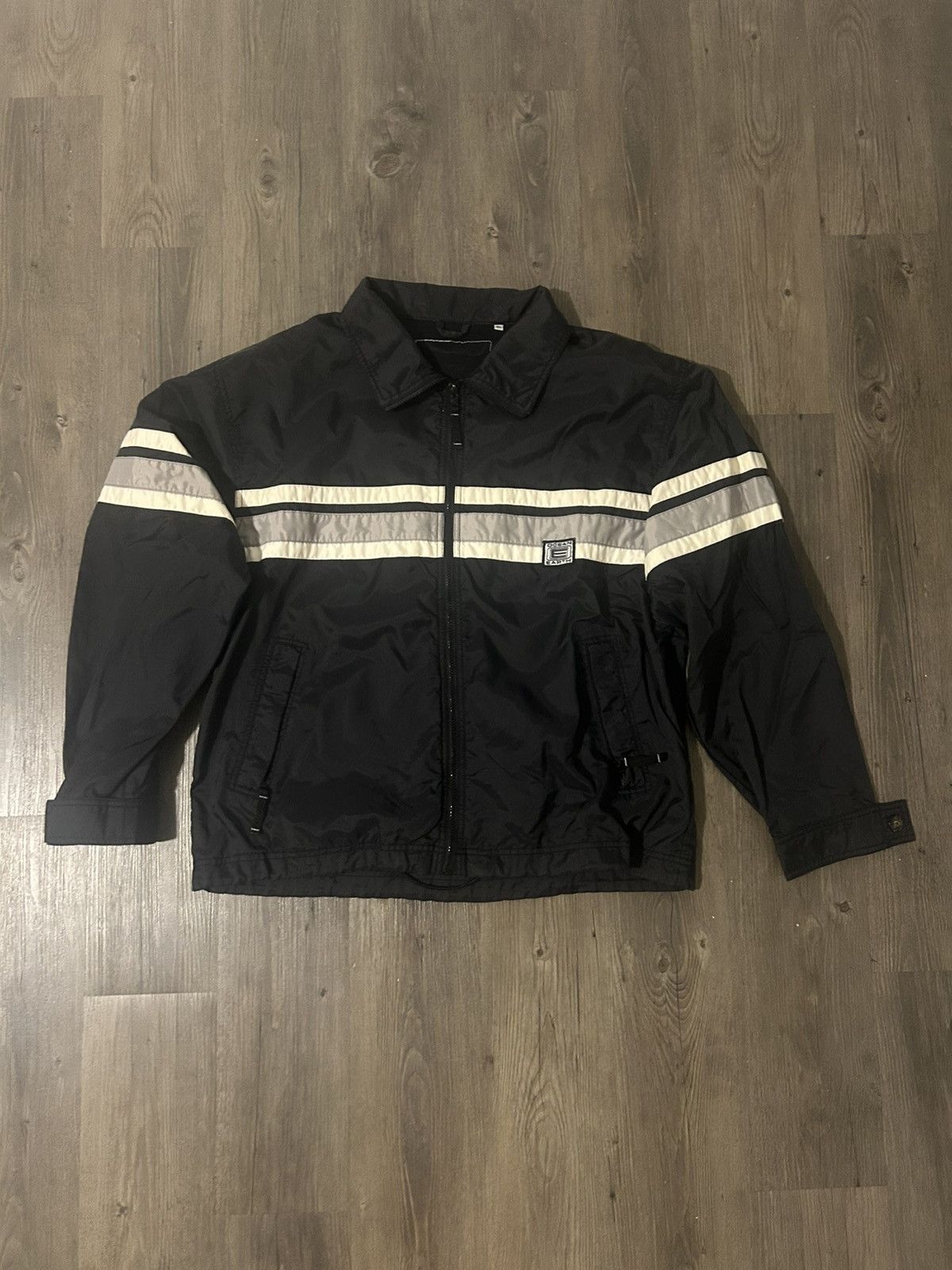 Nike Vintage Ocean Earth Striped Windbreaker Size US XL / EU 56 / 4 - 1 Thumbnail