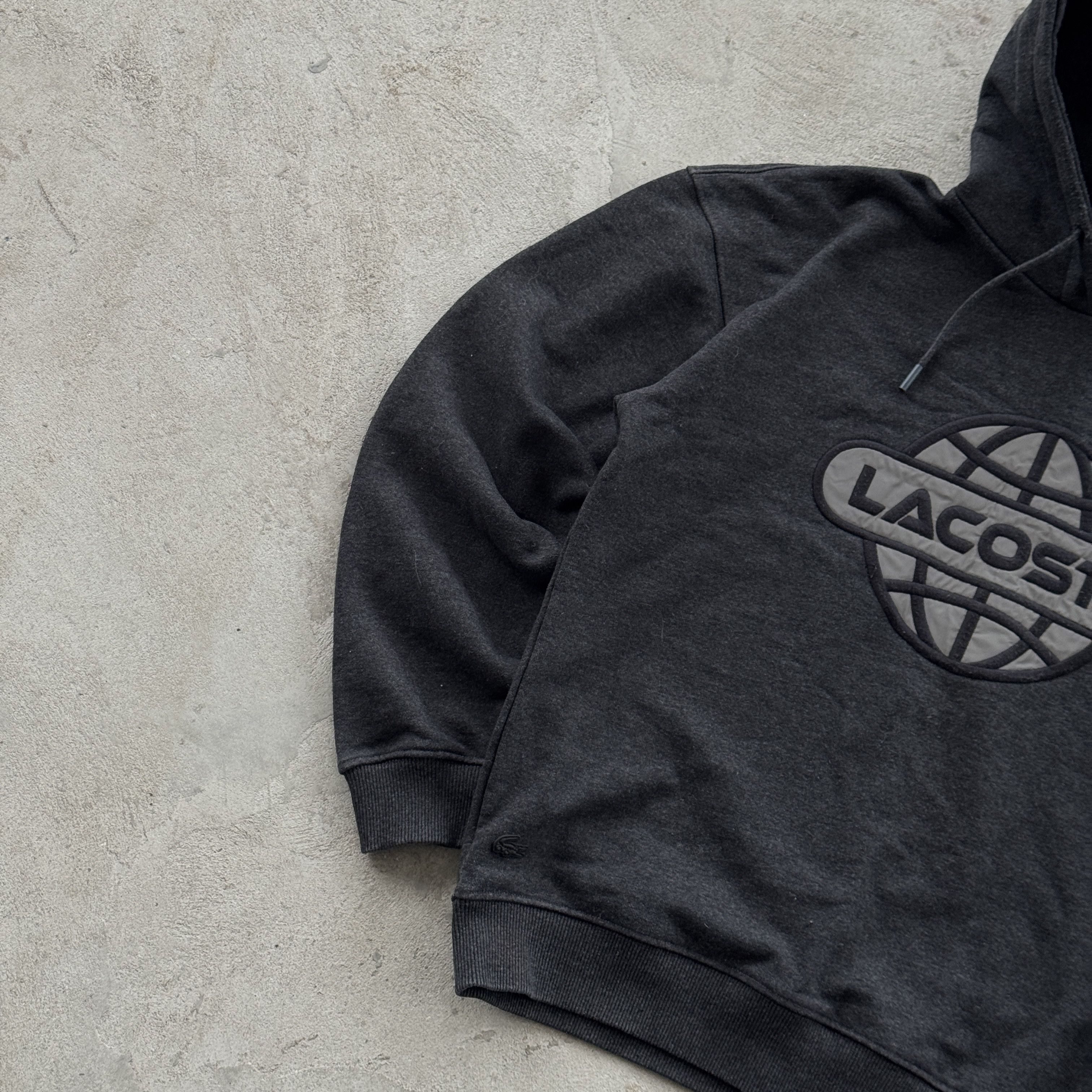 Lacoste Vintage Lacoste Reflective Logo Hooded Sweatshirt Size US M / EU 48-50 / 2 - 4 Thumbnail