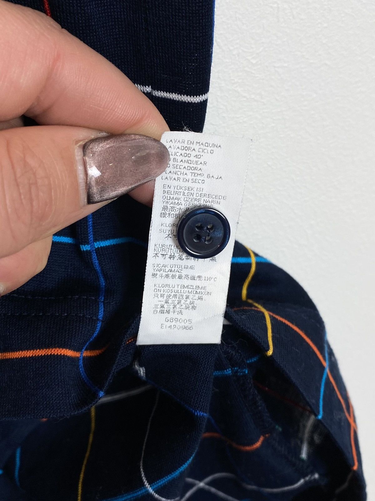 Paul & Shark Vintage Paul & Shark Polo Shirt Check Button-Up Short Sleeve Size US L / EU 52-54 / 3 - 9 Thumbnail