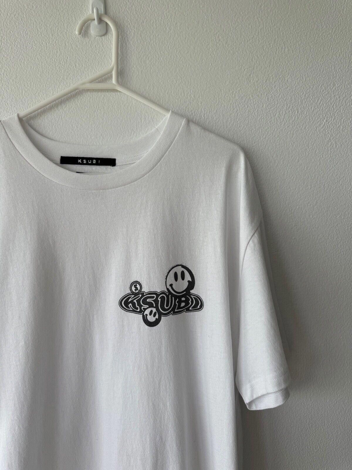 Ksubi new ksubi tee t shirt top medium biggie white black smiley Size US M / EU 48-50 / 2 - 2 Thumbnail
