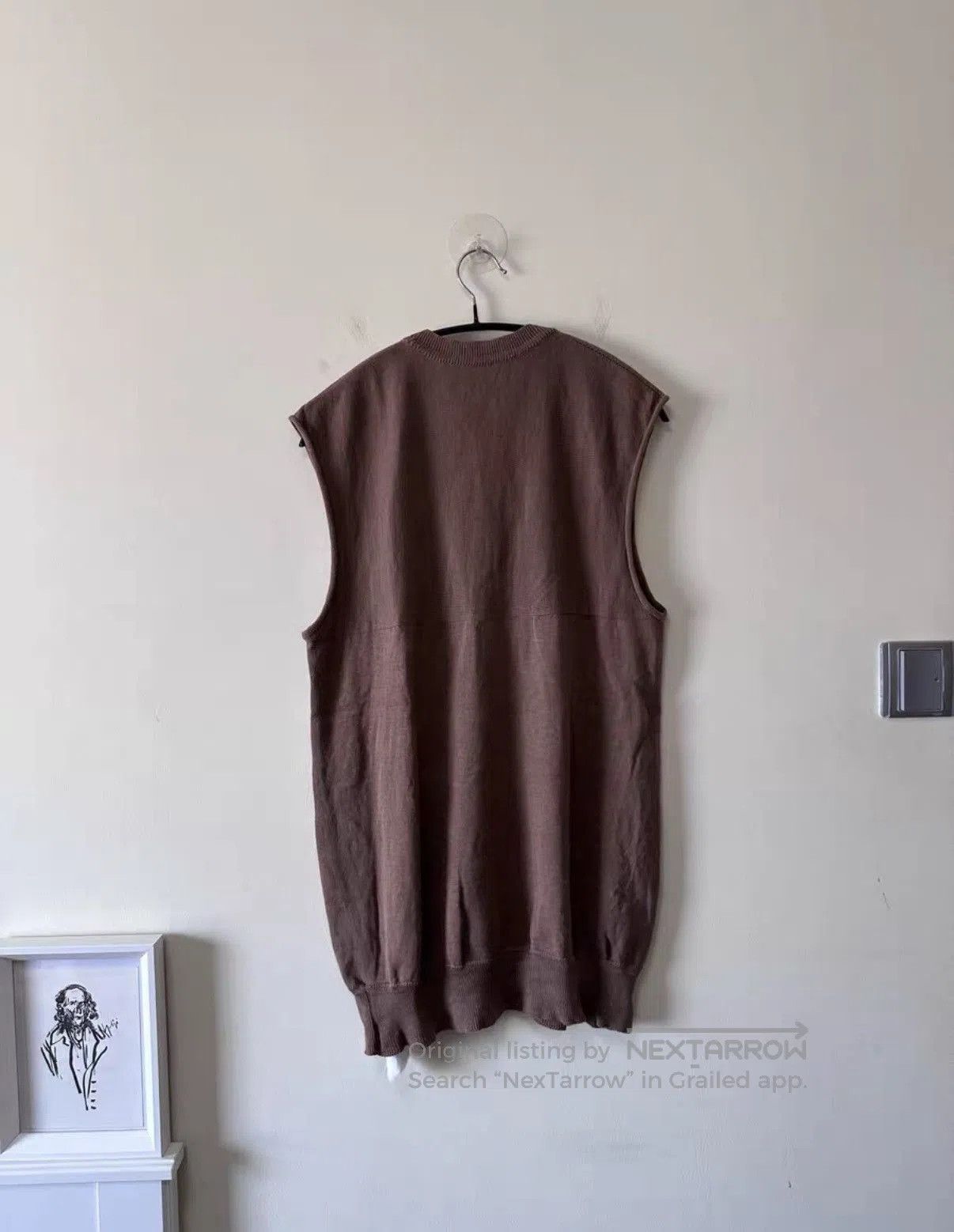 Carol Christian Poell Brown Sleeveless Knit Top Size M. Size US M / EU 48-50 / 2 - 2 Thumbnail