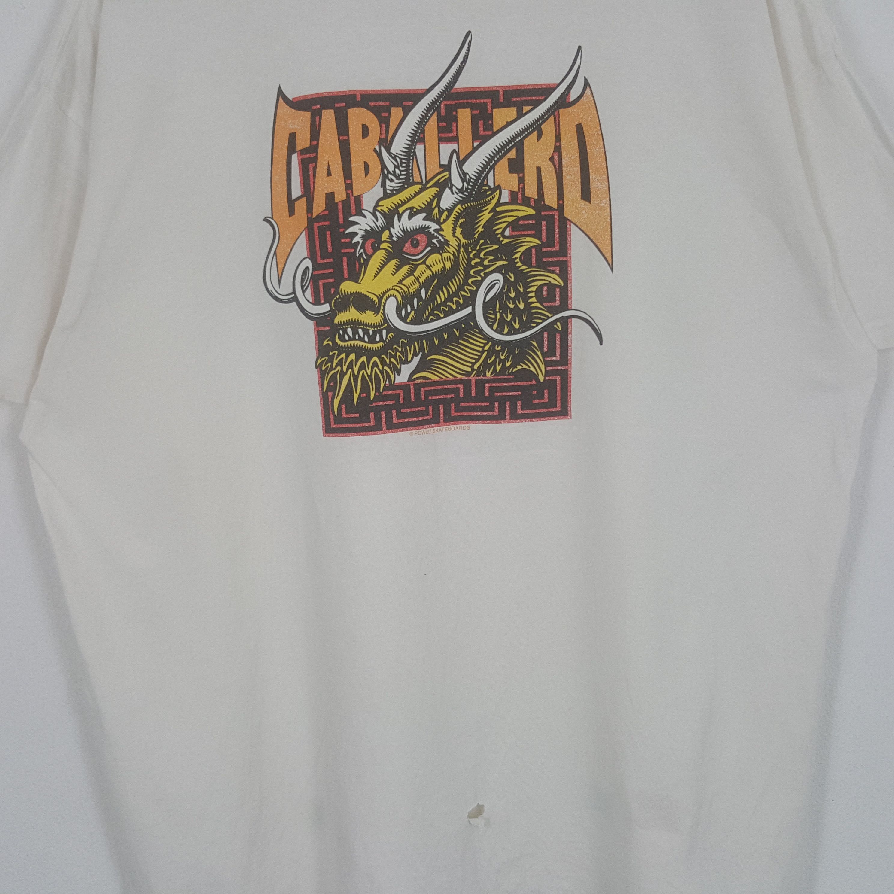 Powell Peralta × Vintage Vintage Powell Peralta American Skateboard Tshirt Size US XL / EU 56 / 4 - 2 Thumbnail