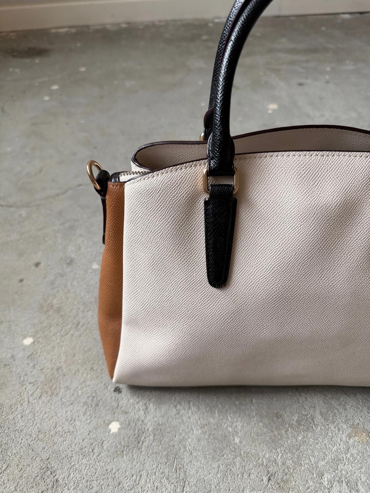 Coach Coach Margot Carryall Colorblock Shoulder Bag White Size ONE SIZE - 7 Thumbnail