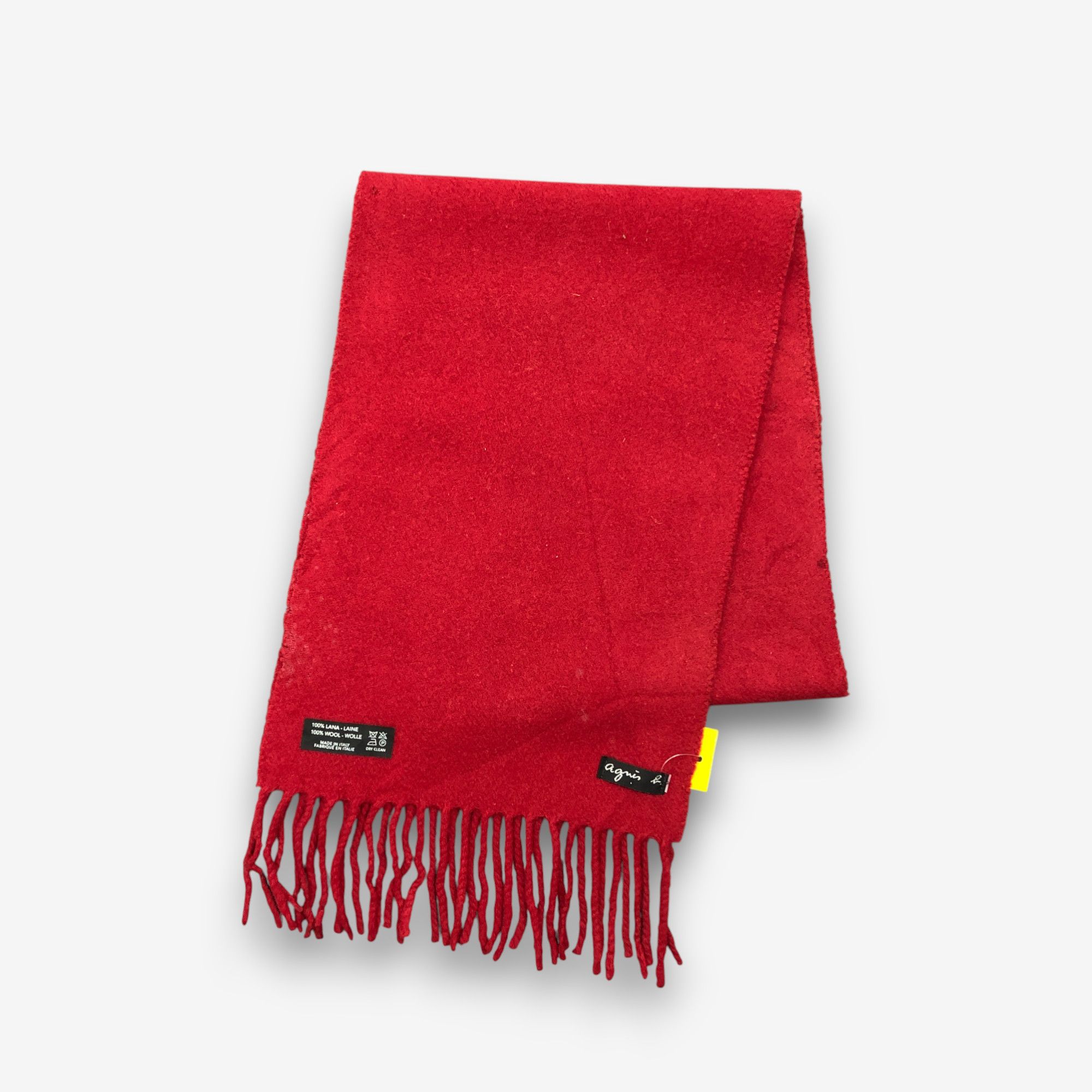 agnes b. Vintage Agnes B Scarf Muffler Fringe Wool Winter Scarves Size ONE SIZE - 3 Thumbnail