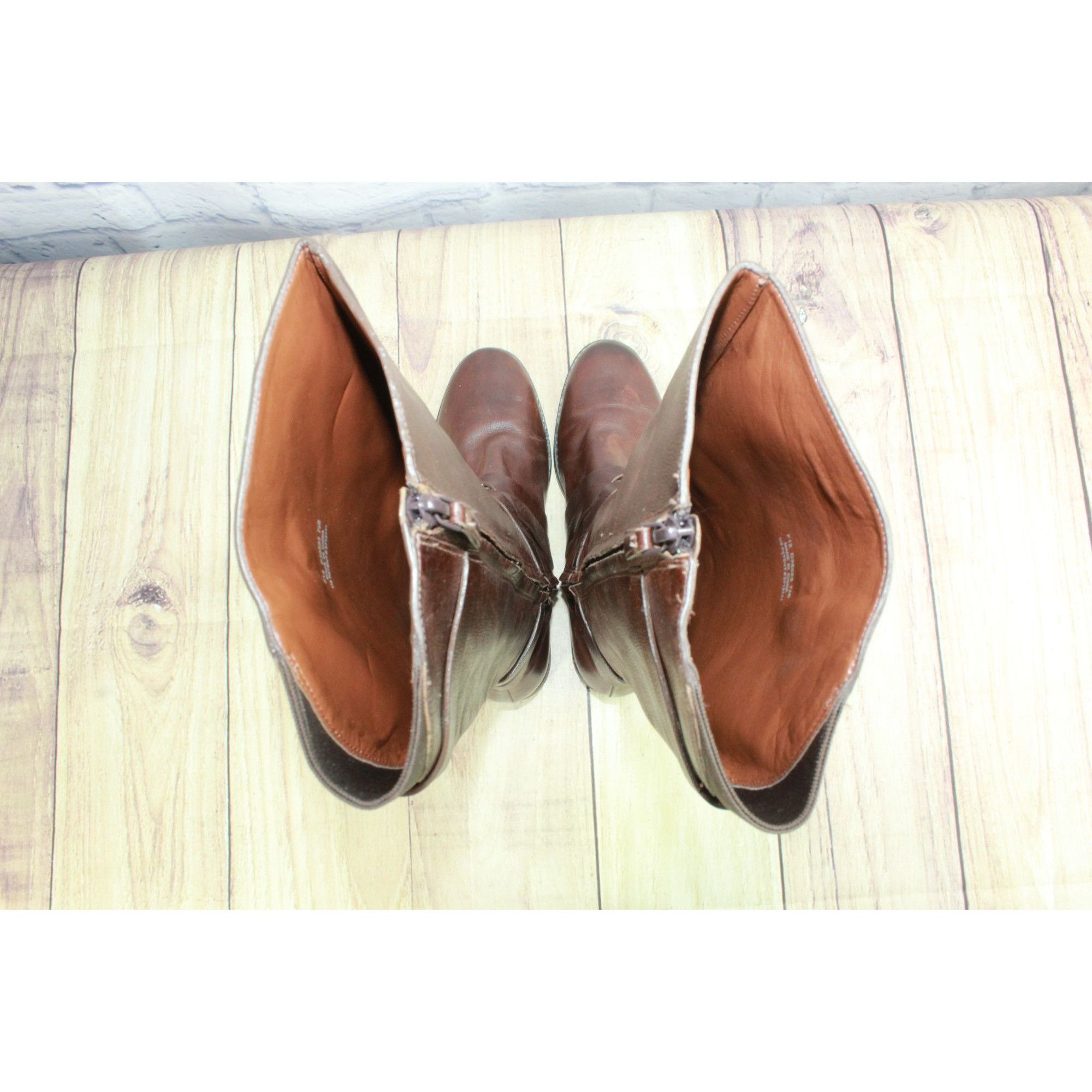Cole Haan × Leather Cole Haan Leather Distressed Knee High Boots Size 7.5 B Size US 7.5 / IT 37.5 - 7 Thumbnail