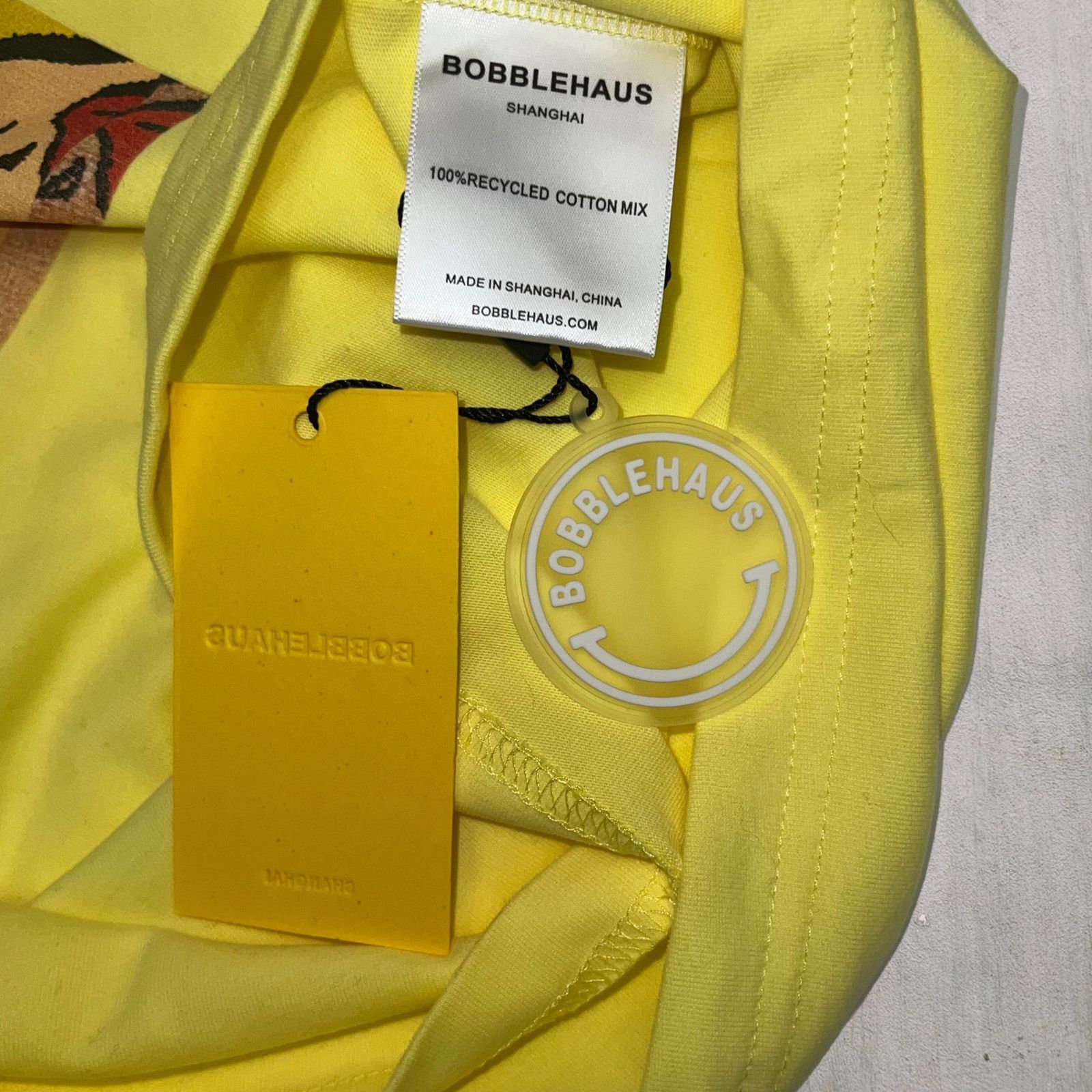 Other BOBBLEHAUS XL Yellow Graphic Tee Pop Art Print Streetwear Size US XL / EU 56 / 4 - 8 Thumbnail