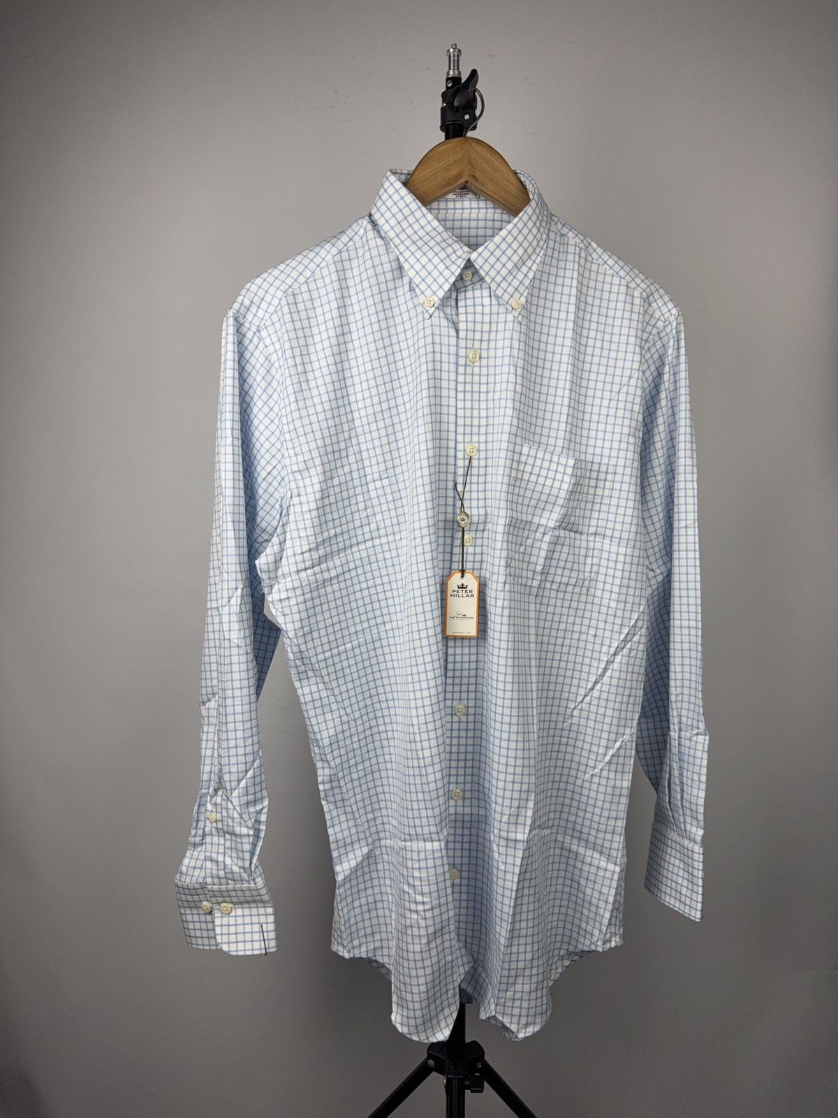 Peter Millar Peter Millar NanoLuxe EasyCare Check Shirt Size M NWT Size US M / EU 48-50 / 2 - 1 Thumbnail