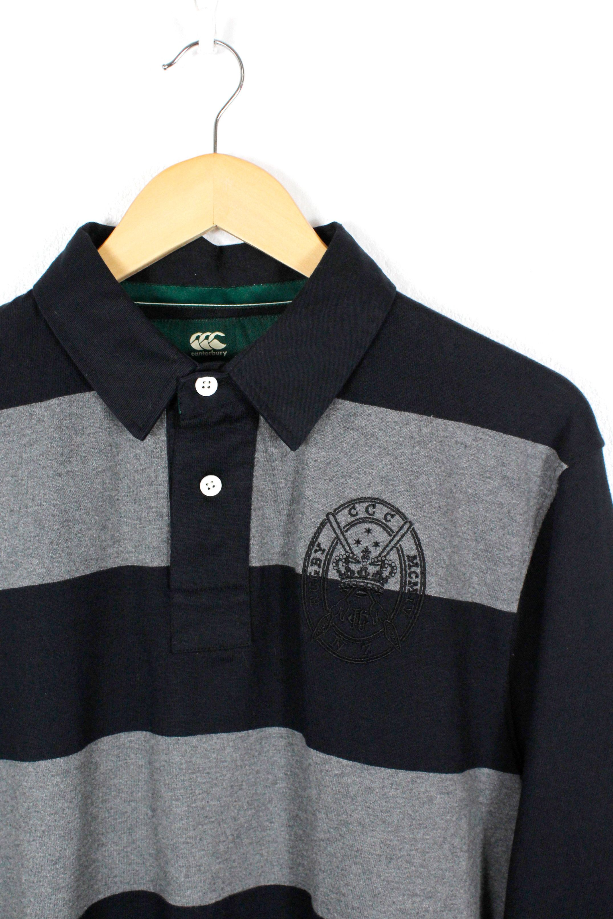Canterbury of New Zealand × Vintage Canterbury Of New Zealand Polo Letterman Rugby Shirt Size US L / EU 52-54 / 3 - 2 Thumbnail