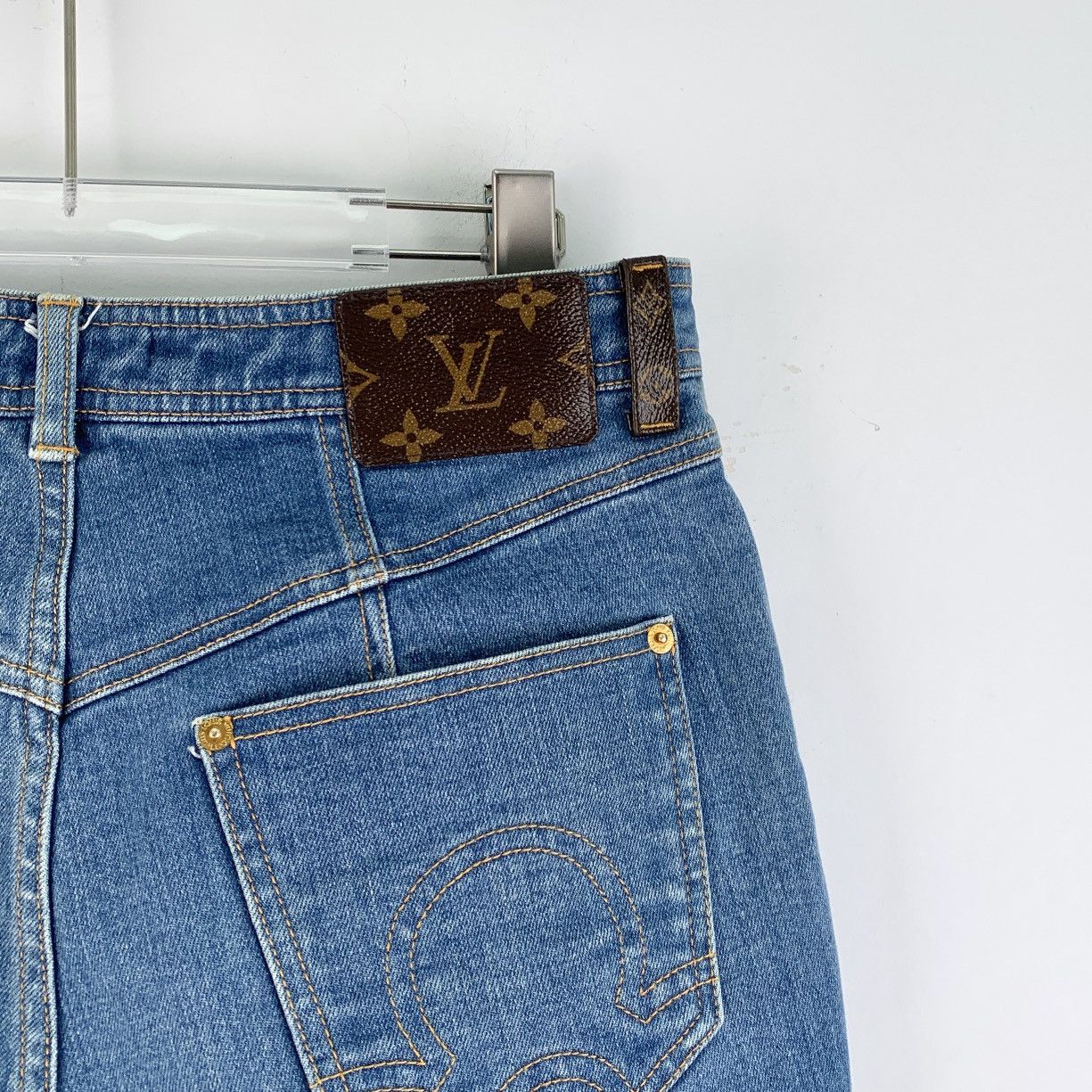 Louis Vuitton Louis Vuitton Dark Blue Cotton Casual Denim Pants K26WX Size 28" / US 6 / IT 42 - 5 Thumbnail