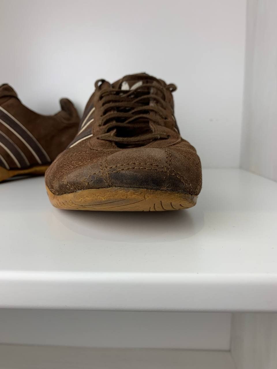 Adidas Adidas Tuscany Goodyear Brown Leather Driving Shoes Size US 7 / EU 40 - 6 Thumbnail