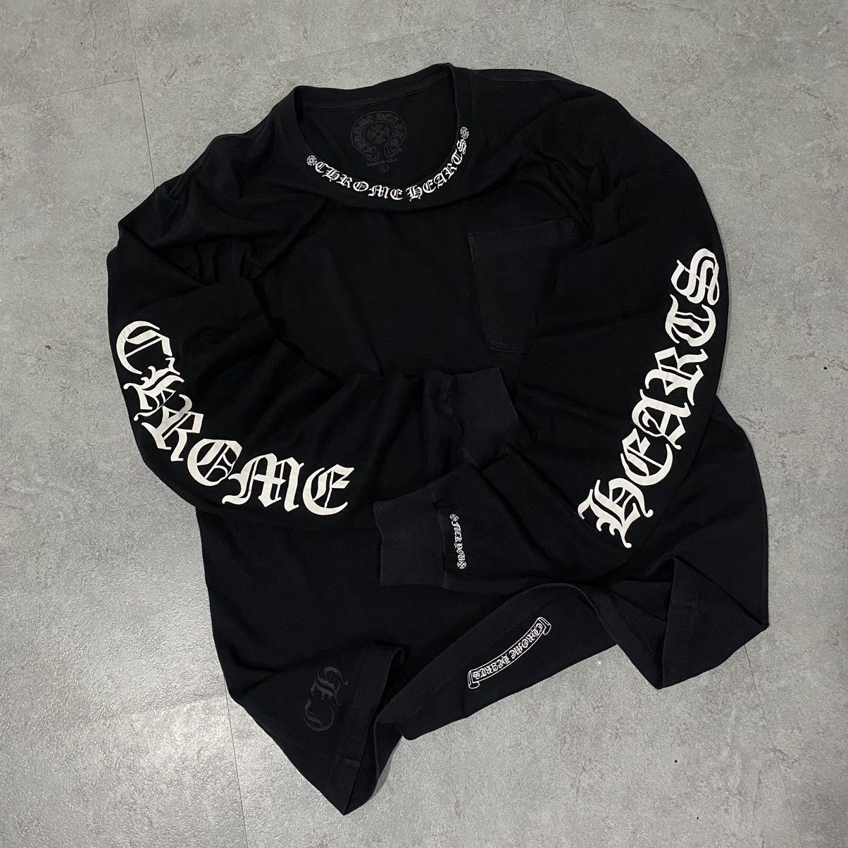 Chrome Hearts Chrome Heart Neck logo Longsleeve Size US L / EU 52-54 / 3 - 5 Thumbnail