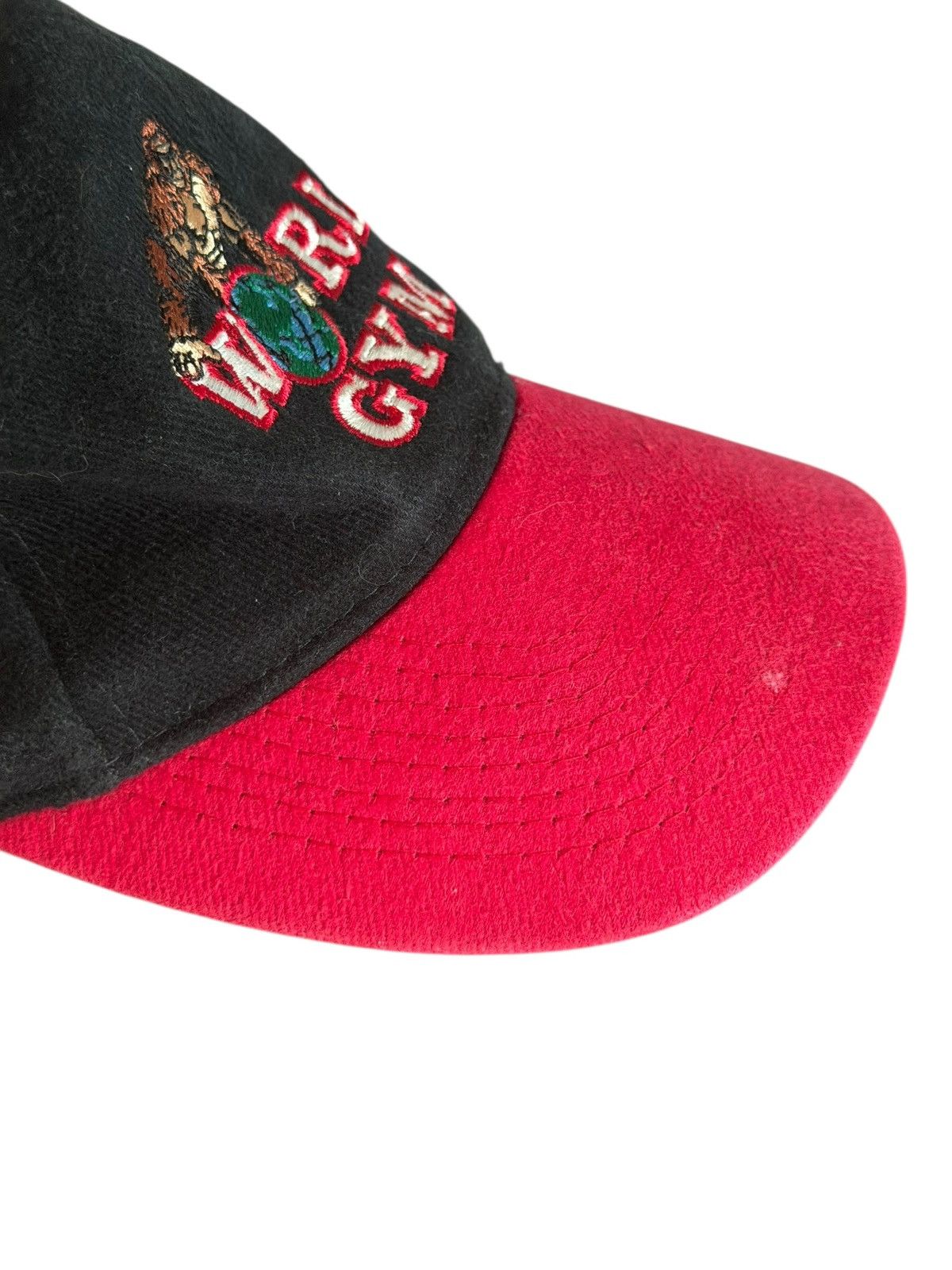 Vintage *RARE* VINTAGE 1980s WORLD GYM BODYBUILDING GORILLA CAP HAT Size ONE SIZE - 4 Thumbnail