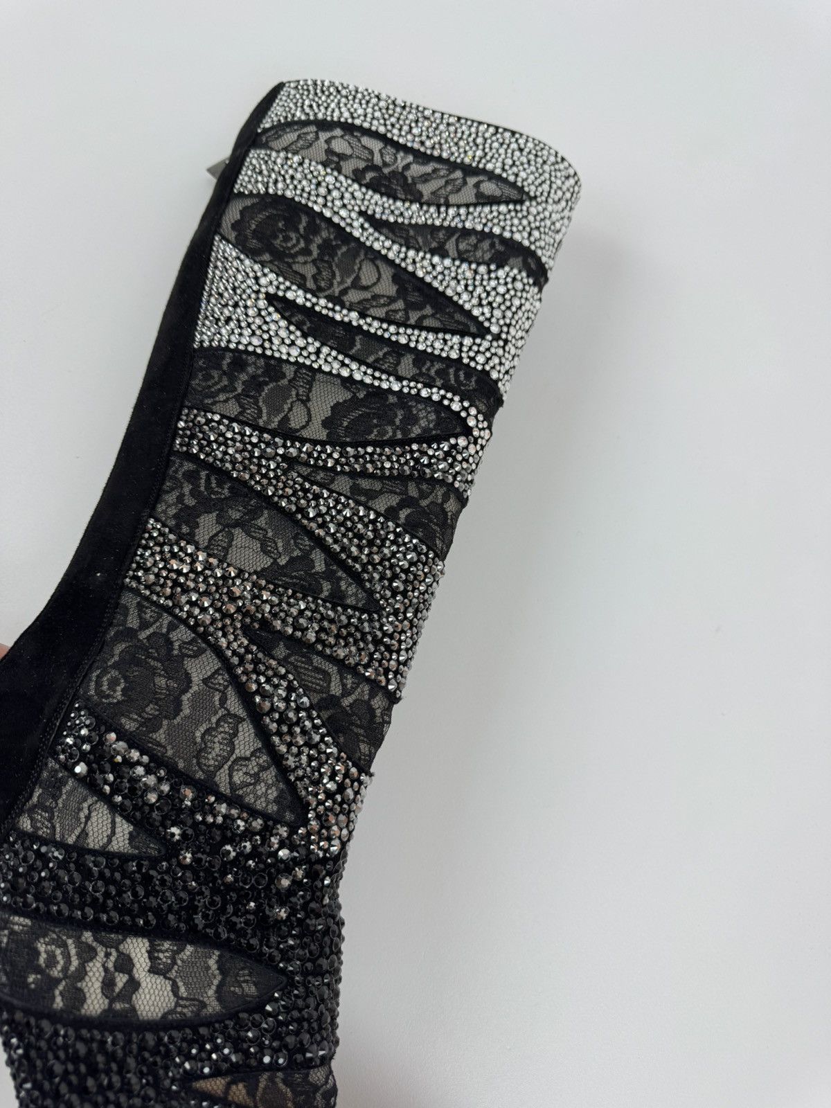 Le Silla LE SILLA Limited Edition HIGH Crystal Lace Black BOOTS 40 Size US 10 / IT 40 - 17 Thumbnail