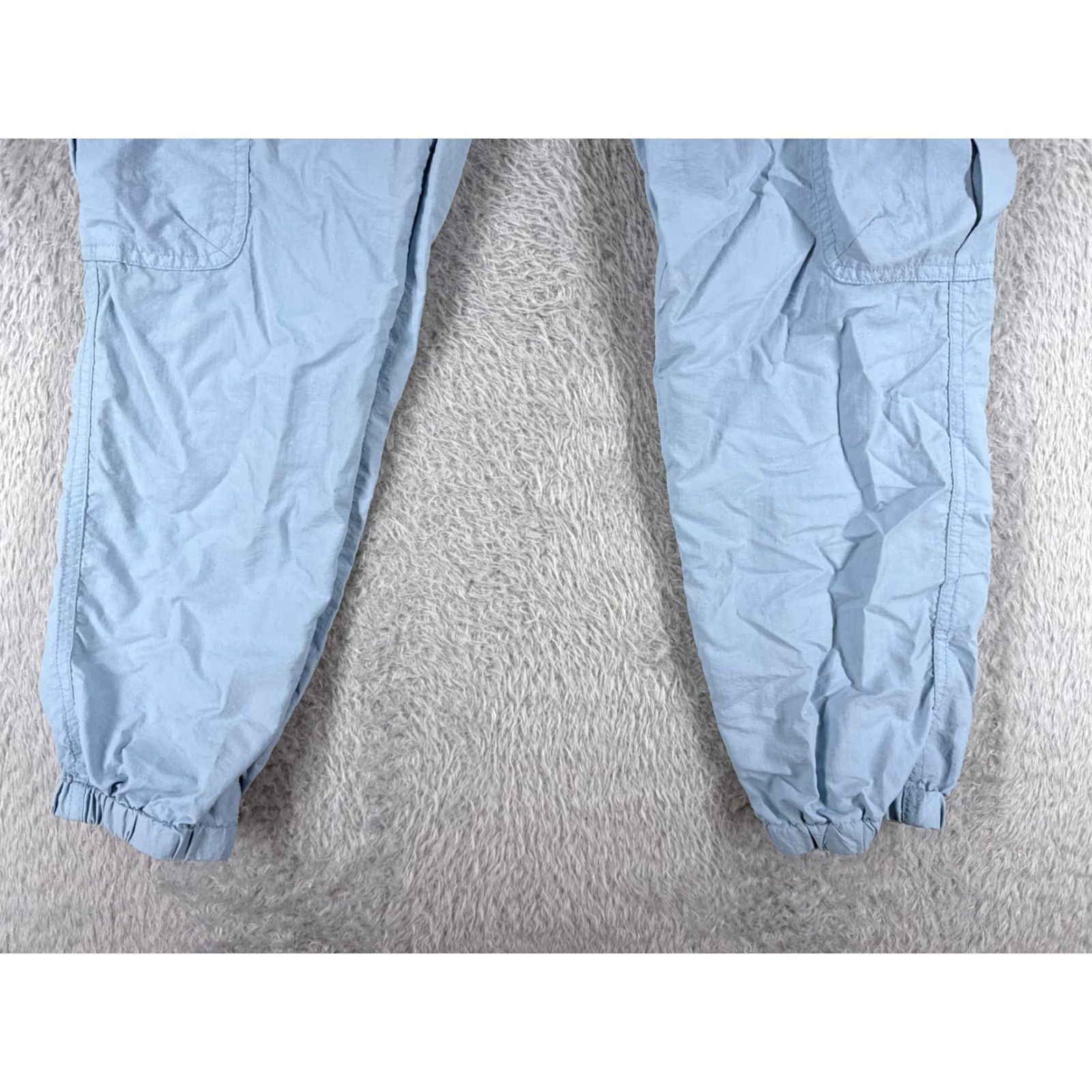 Vintage Ninth Hall Cargo Pants Women Small Blue Tapered Leg Nylon Casual 30x26 Size 28" / US 6 / IT 42 - 2 Thumbnail
