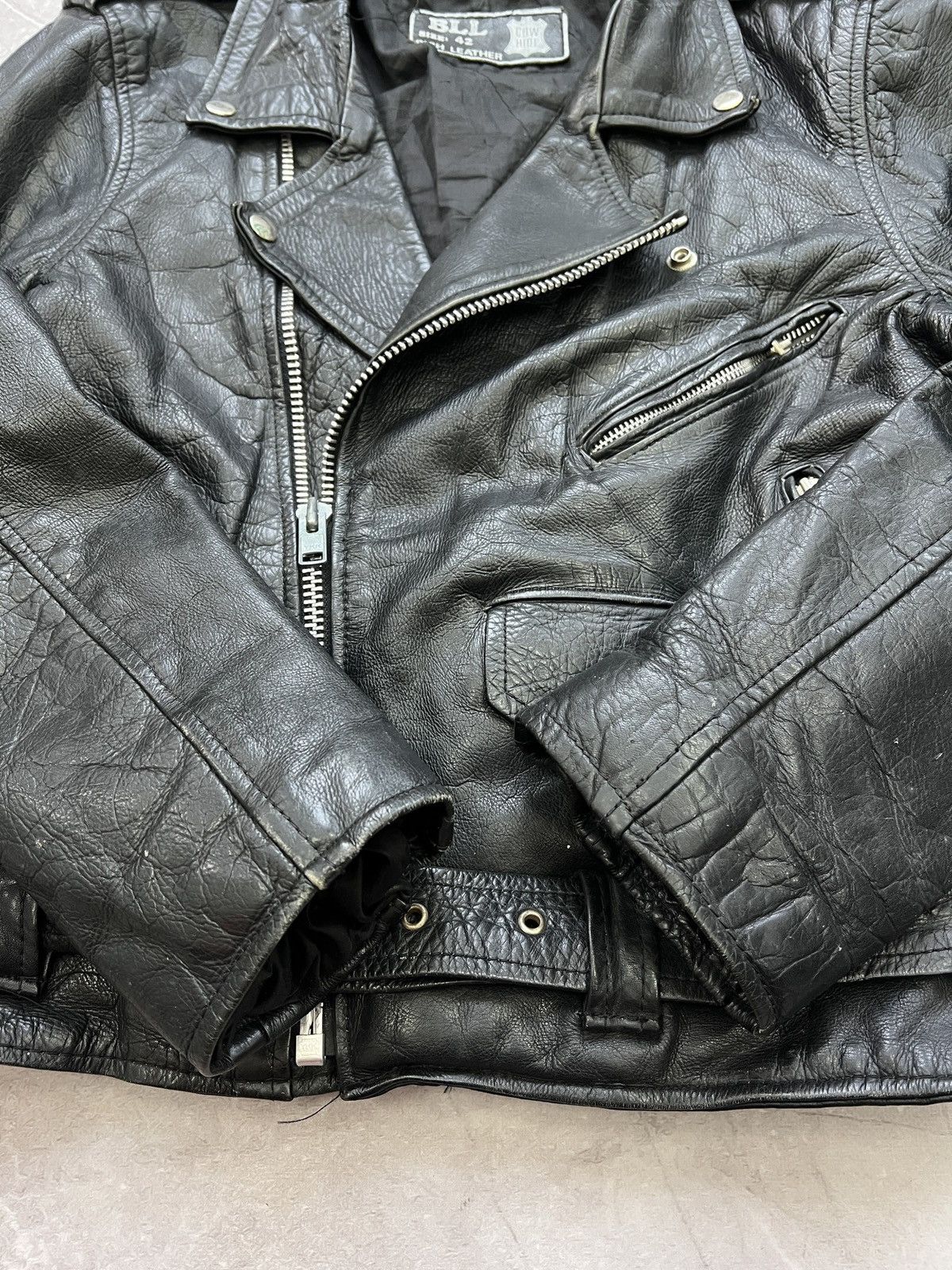 Harley Davidson Leather biker opium 90s leather jacket man western Size US M / EU 48-50 / 2 - 8 Thumbnail